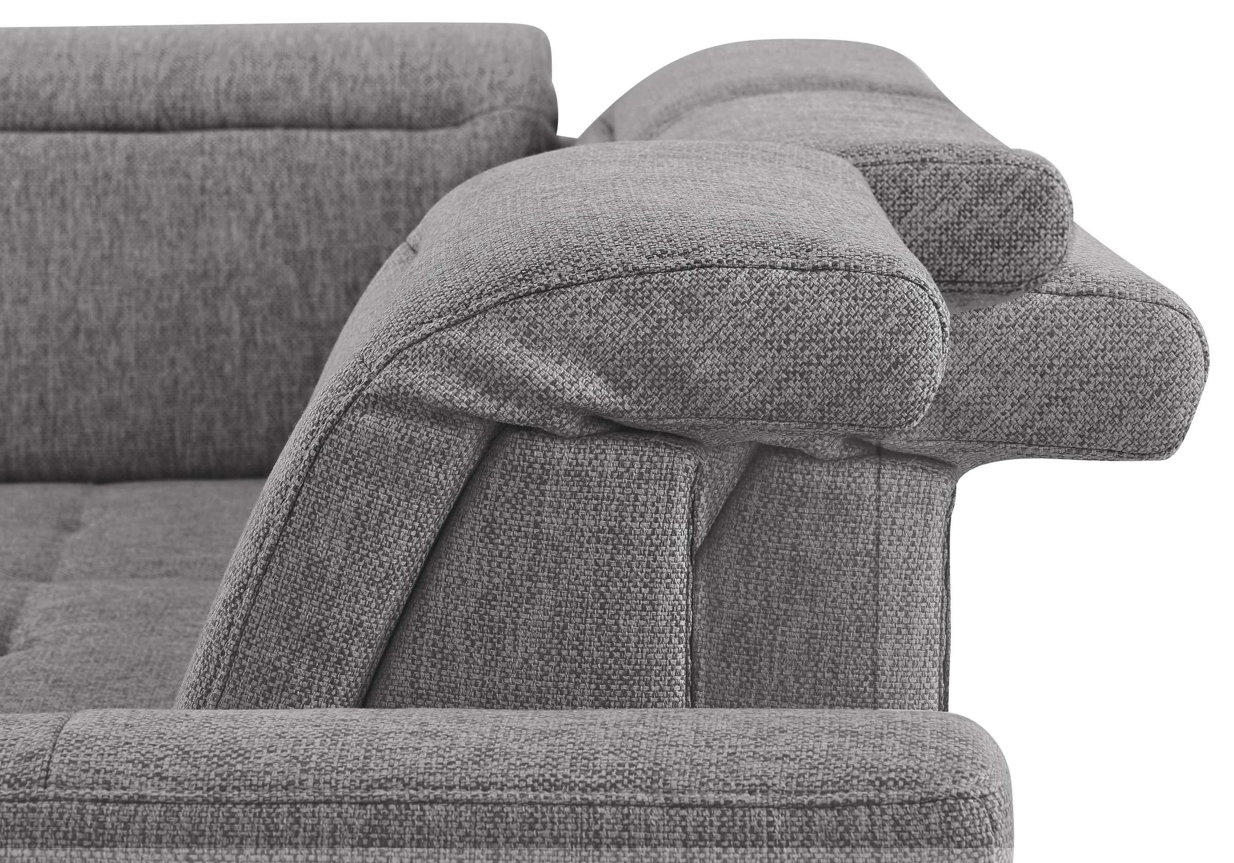 Home affaire Ecksofa »Solvei L-Form«, wahlweise auch mit Kopfteilverstellung und Bettfunktion, Federkern