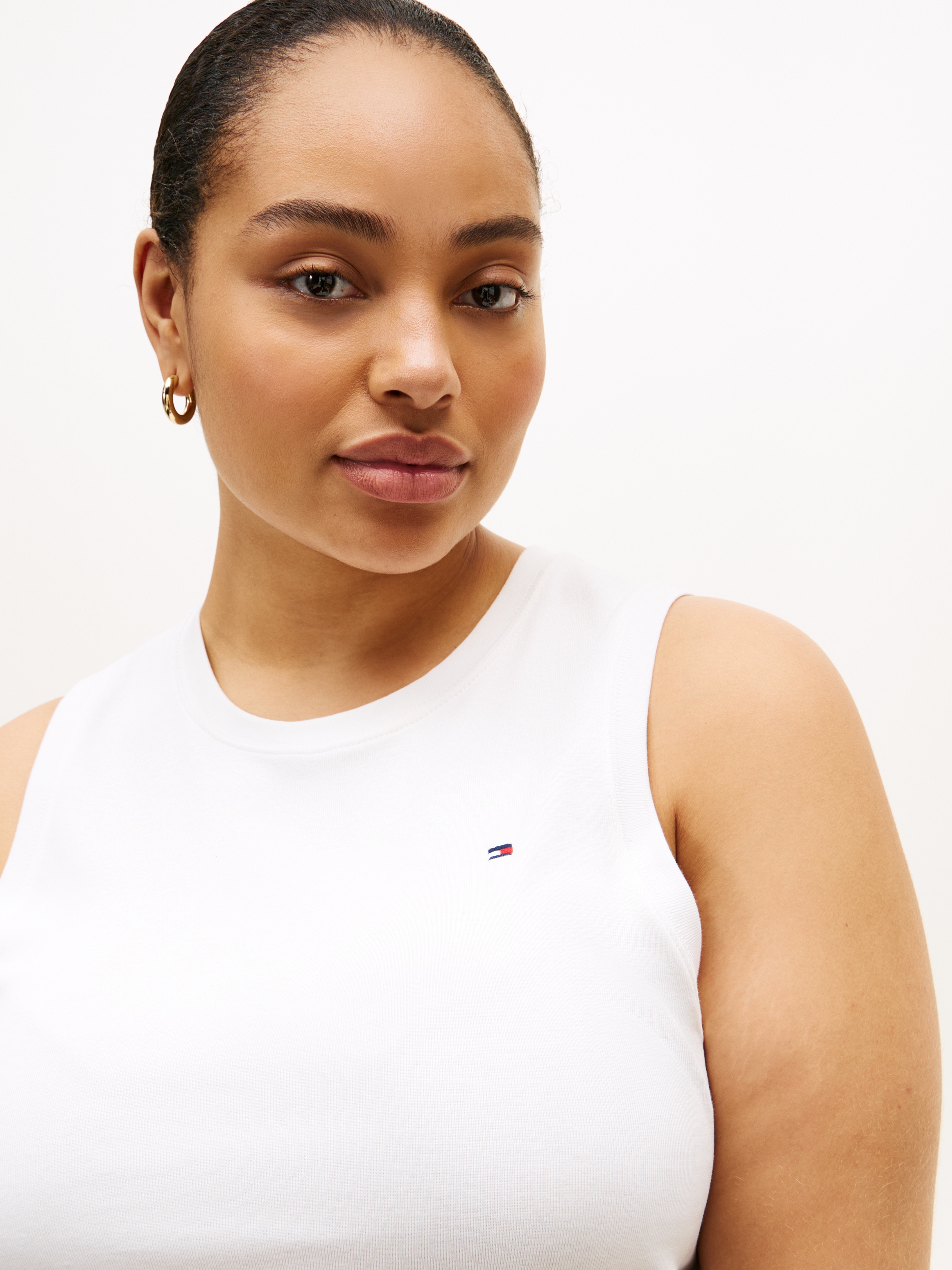 Tommy Hilfiger Curve T-shirt »CRV SLIM CODY C-NK TANK« in grossen Grössen