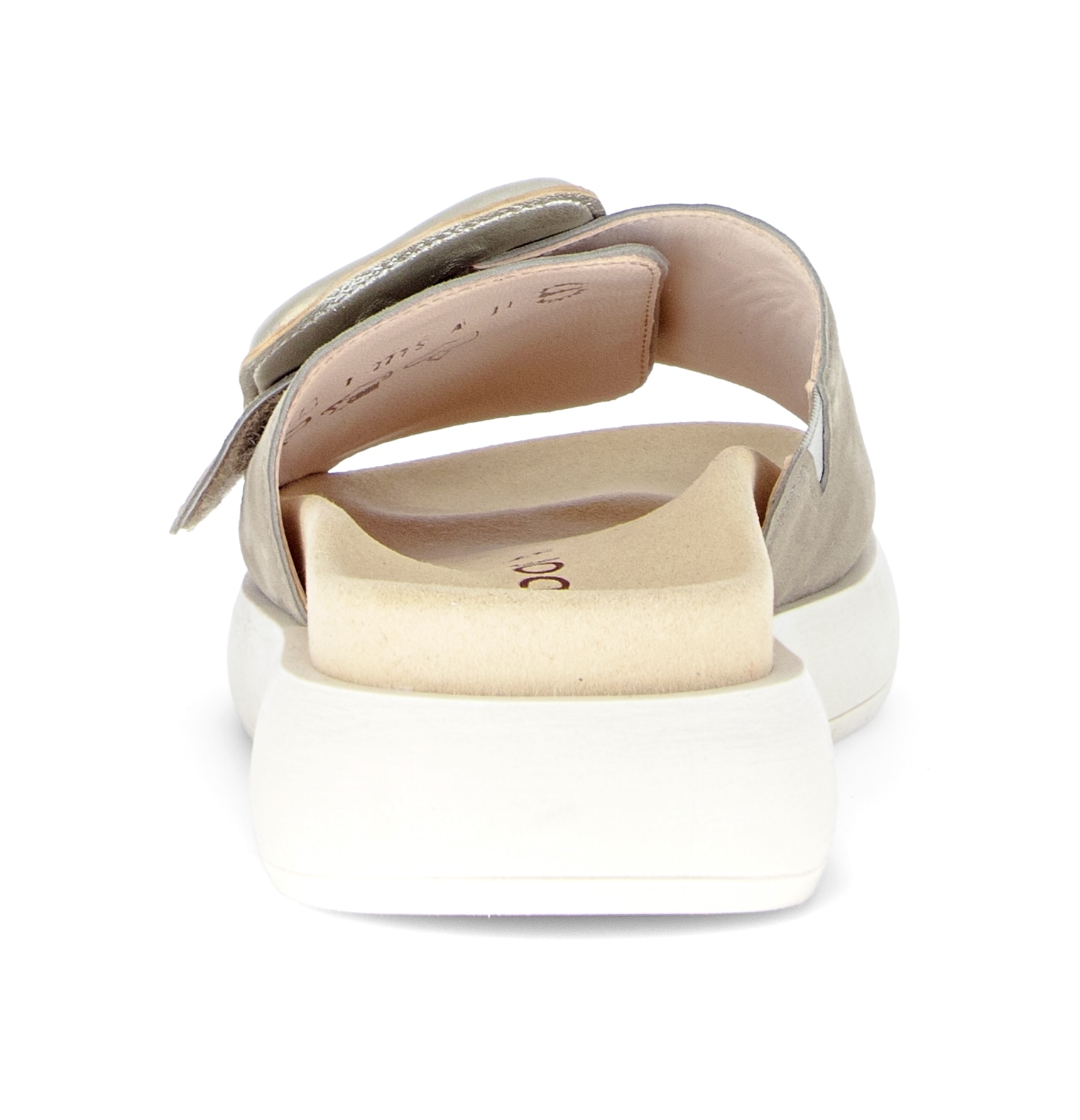 Gabor  , plateforme, chaussure d'été, mules avec grande boucle décorative