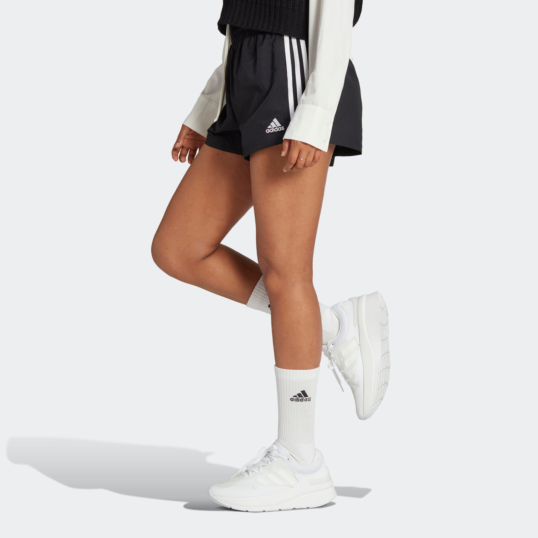 sur WOVEN«, Sportswear Trouver (1 »ESSENTIALS adidas Shorts 3-STREIFEN tlg.)