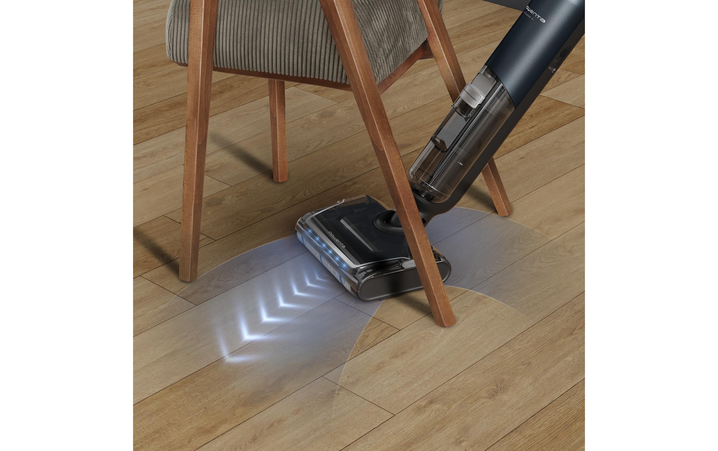 Rowenta Aspirateur eau et poussière »X-Clean 7, Saugen und Wischen, LED-Display, 180° abflachbares Design« selbstreinigend, selbstfahrendes Walzensystem, für Hartböden, GZ5735