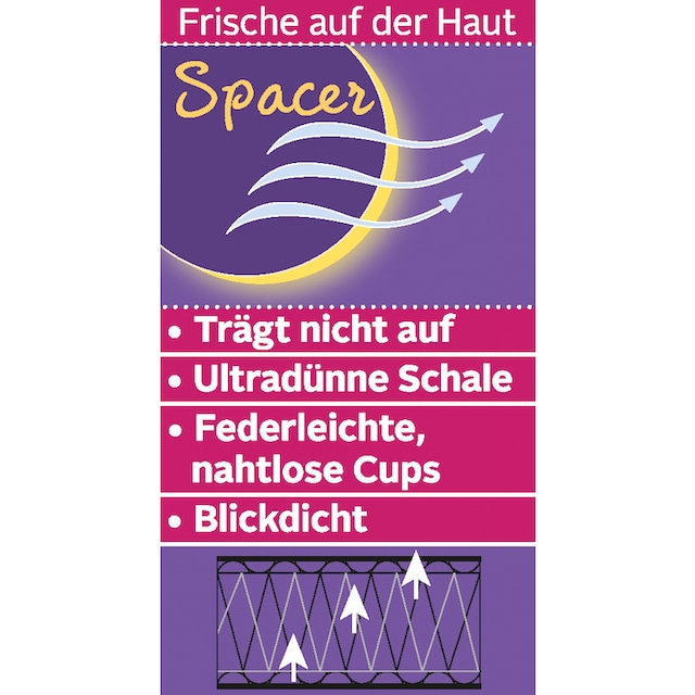 Nuance Schalen-BH, mit Spacer-Schalen ohne Bügel, Basic Dessous  versandkostenfrei auf
