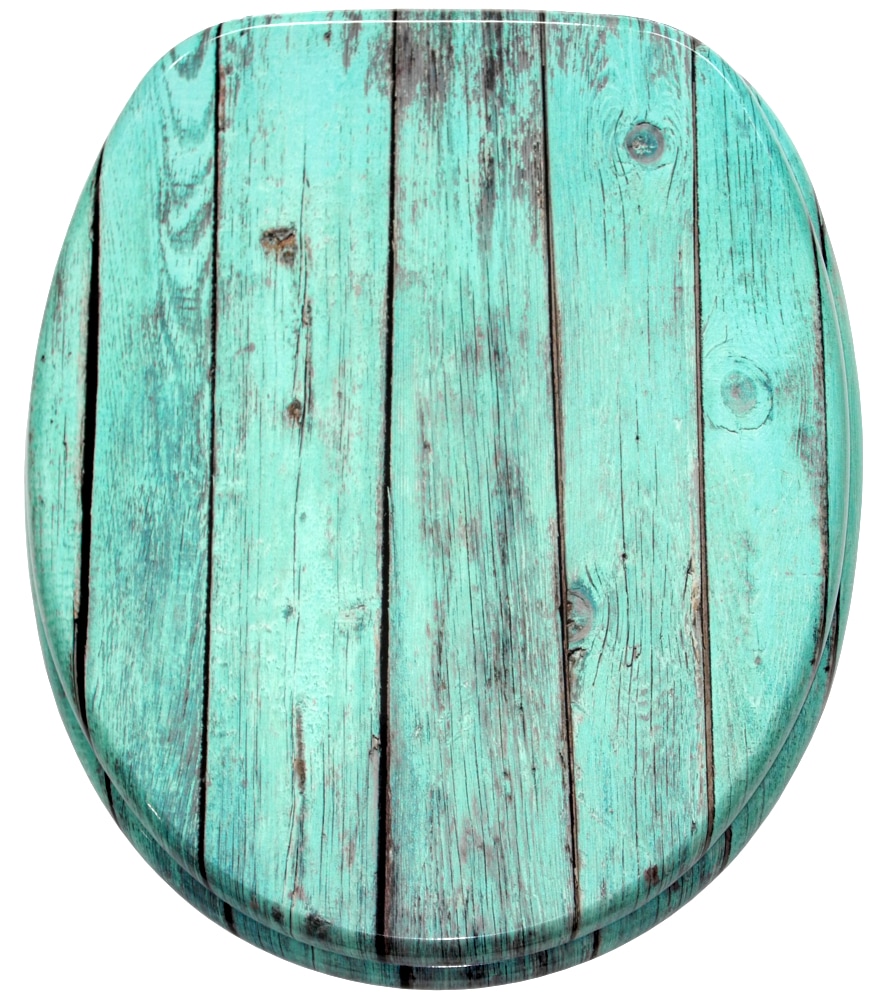 Sanilo Set d'accessoires de salle de bain »Lumber« bestehend aus WC-Sitz, Badteppich, Stöpsel, Seifenspender, WC-Bürste