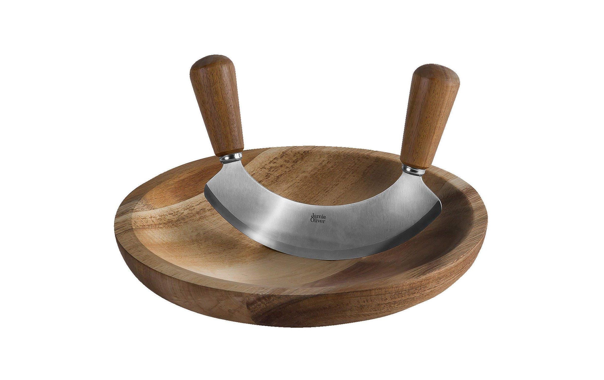 Image of JAMIE OLIVER Kräutermesser »Jamie Oliver Kräutermesser mit Bret«, (1 tlg.), Glatter Schliff bei Ackermann Versand Schweiz