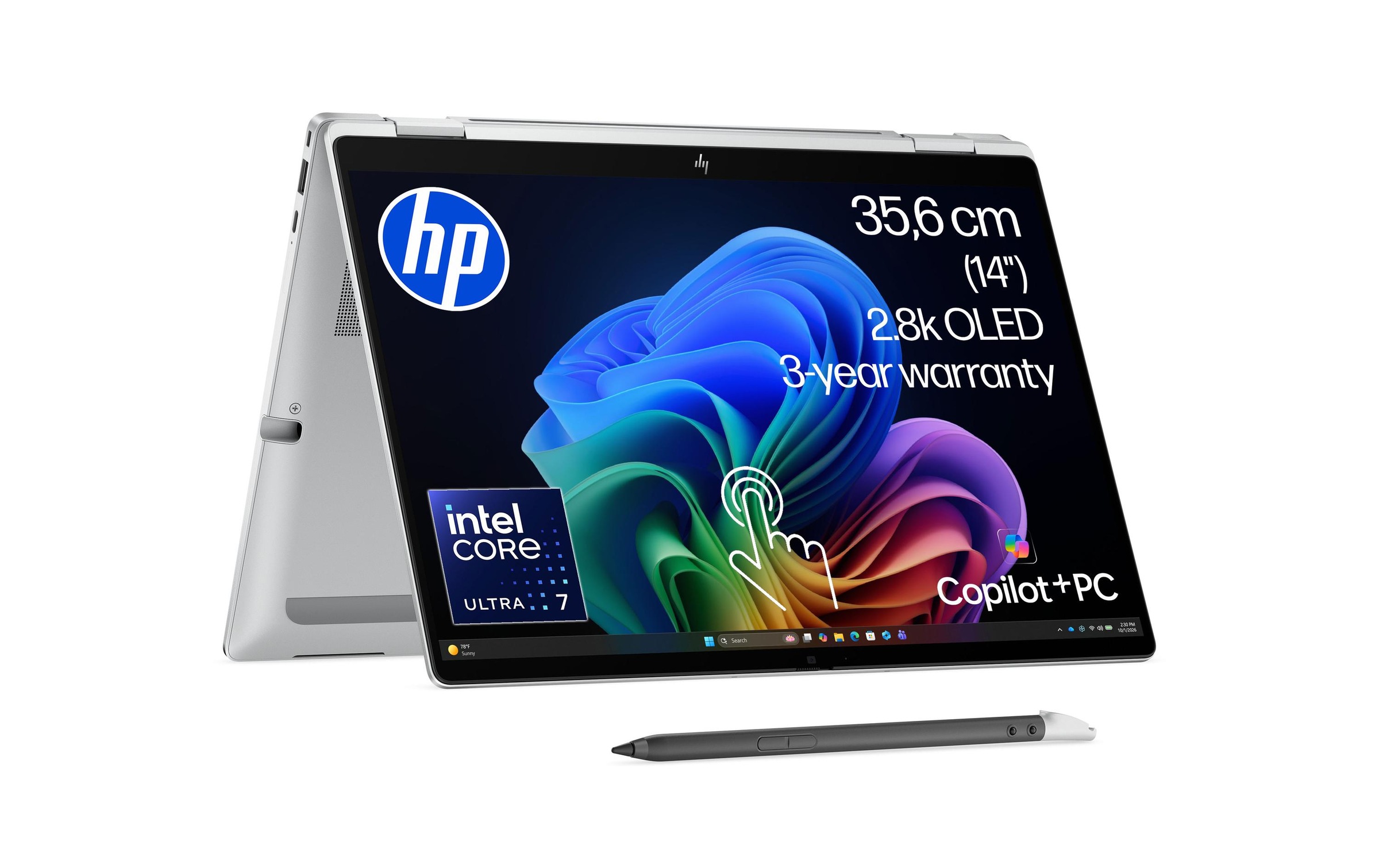 HP Notebook »EliteBook X Flip G2i 14 Next Gen AI PC DE4Q6ET« / 14 ″ Intel Core Ultra 7 Integrierte NPU (Neural Processing Unit)