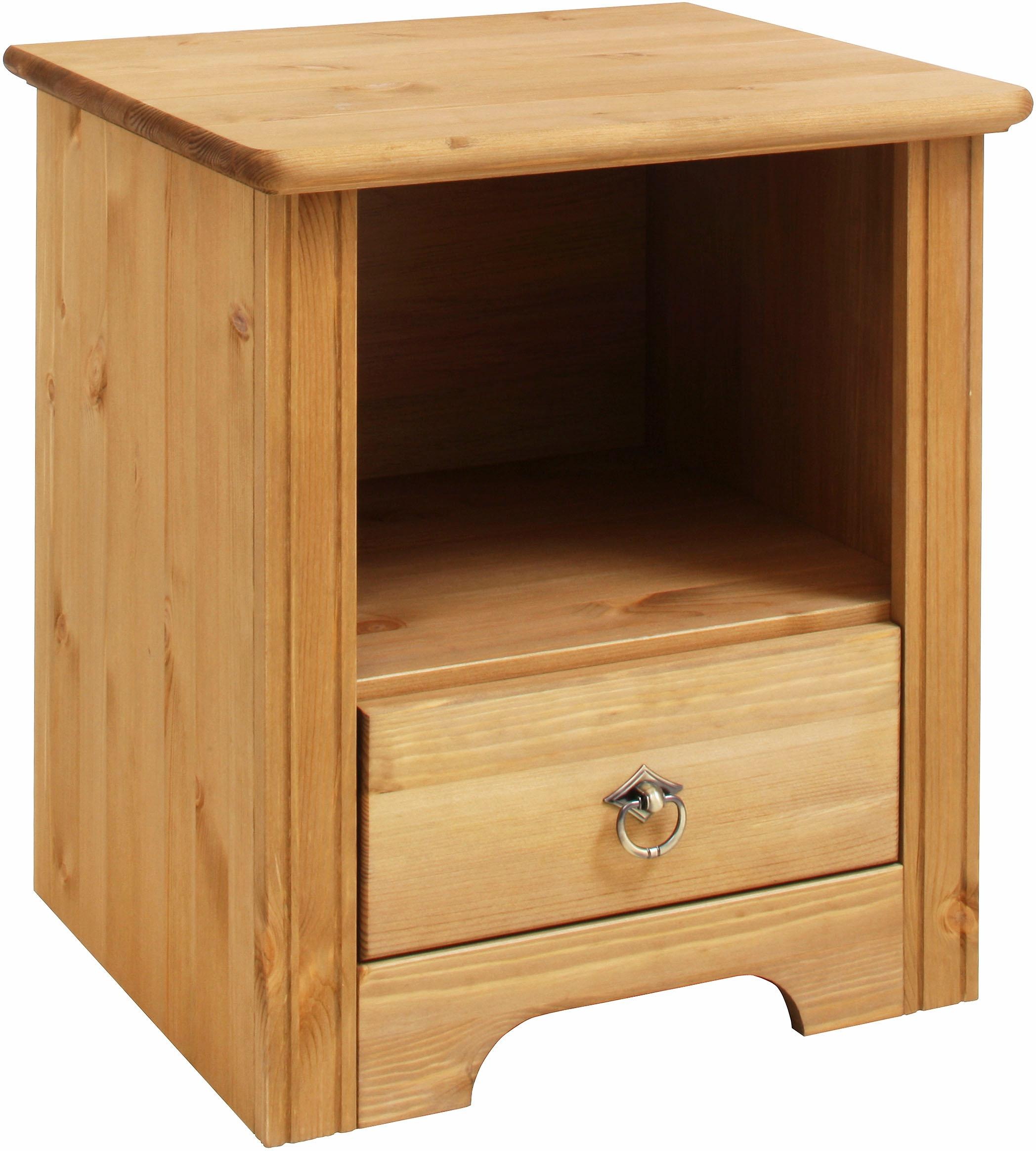 Image of GOODproduct Nachtkonsole "Hugo" Nachttisch mit 1 Schublade, aus massiver Kiefer