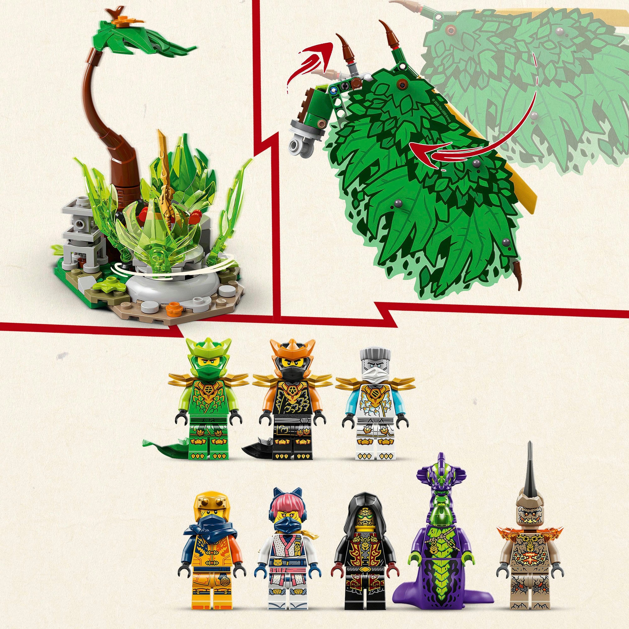 LEGO® Pions de construction »Der Drache des Lebens (71859), LEGO Ninjago«