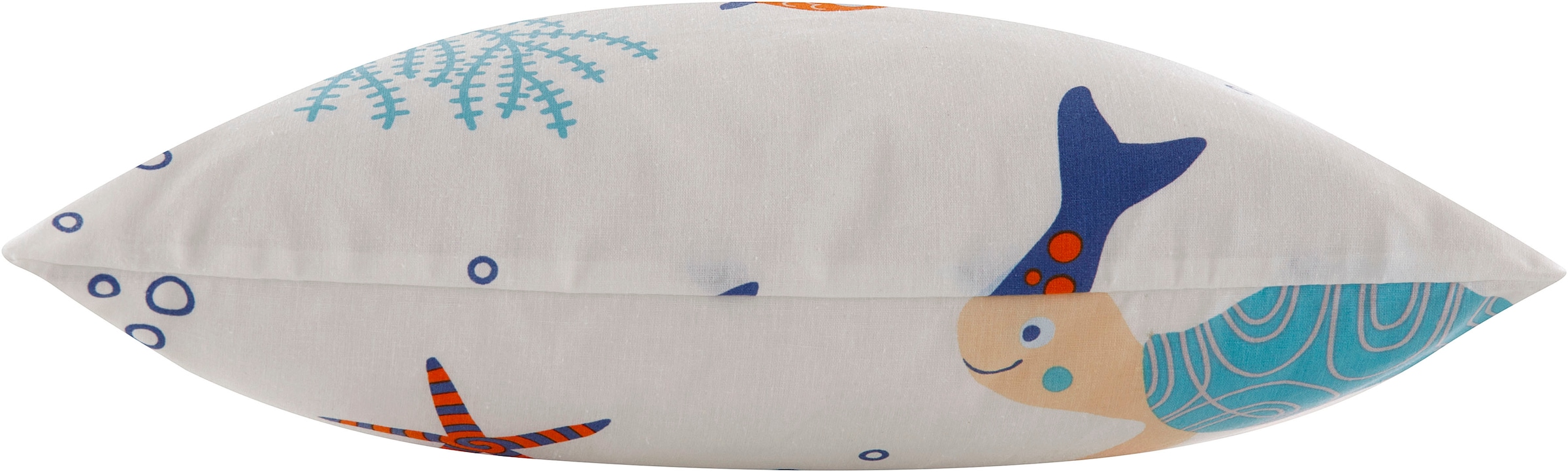 GOODproduct Dekokissen »OCEAN« Kissenhülle, 2-er Set, ohne Füllung, Reissverschluss, Motiv: Fische, Wal
