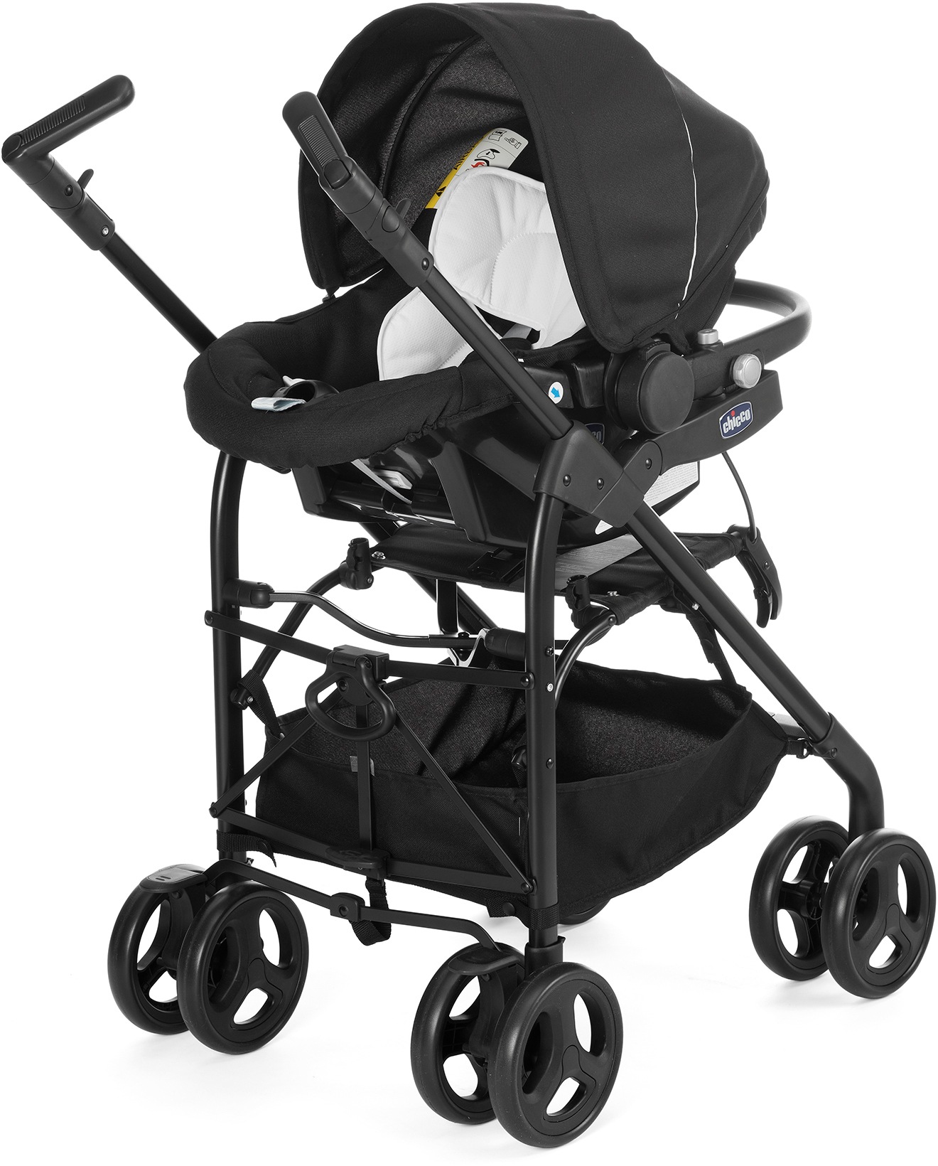 Image of Chicco Kombi-Kinderwagen »Trio-System Sprint, black night«, mit Regenschutz; Kinderwagen bei Ackermann Versand Schweiz