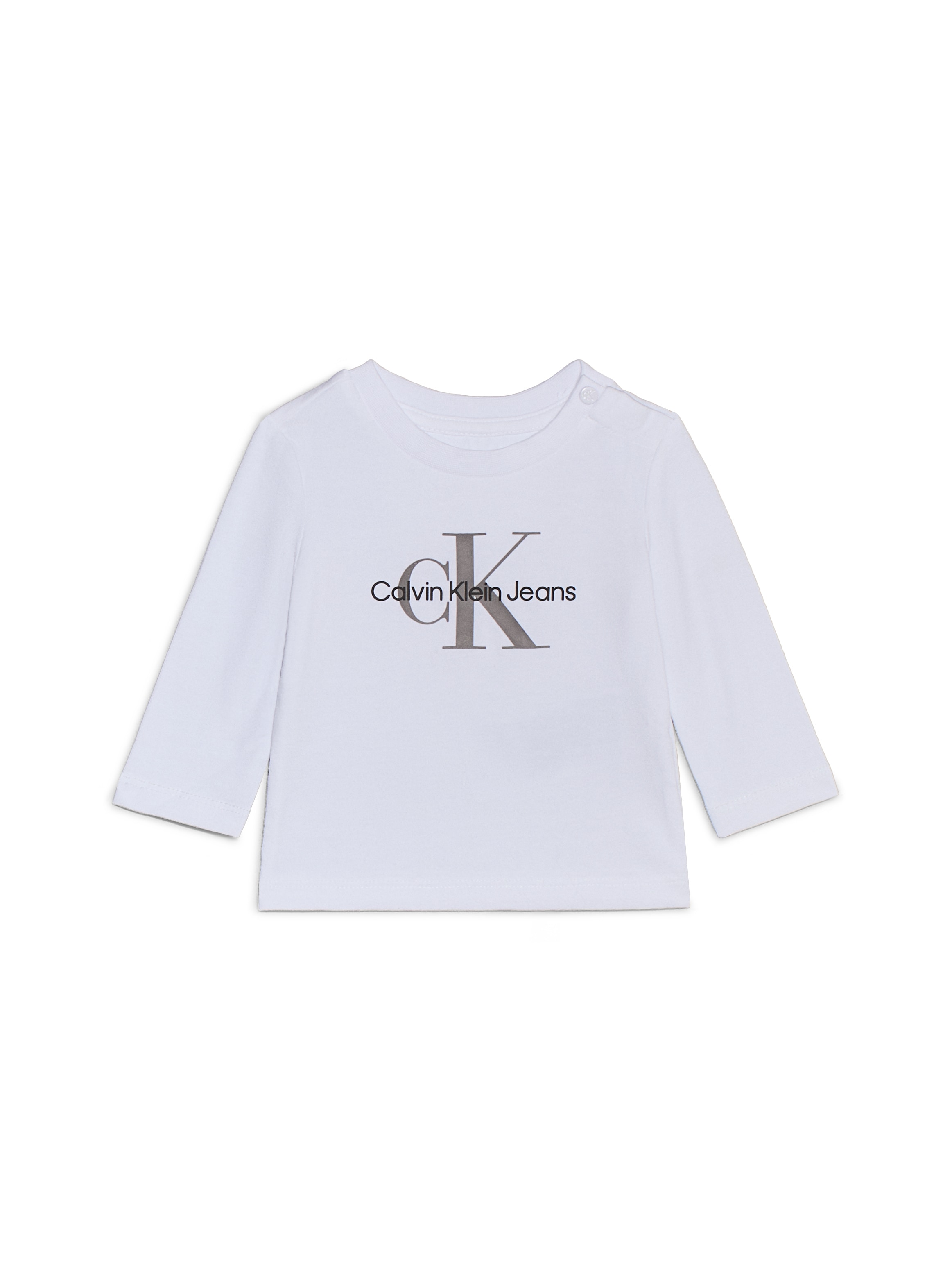 Calvin Klein Jeans Langarmshirt »MONOGRAM LS T-SHIRT«, für Babys bis 2 Jahre, mit grossem Druck