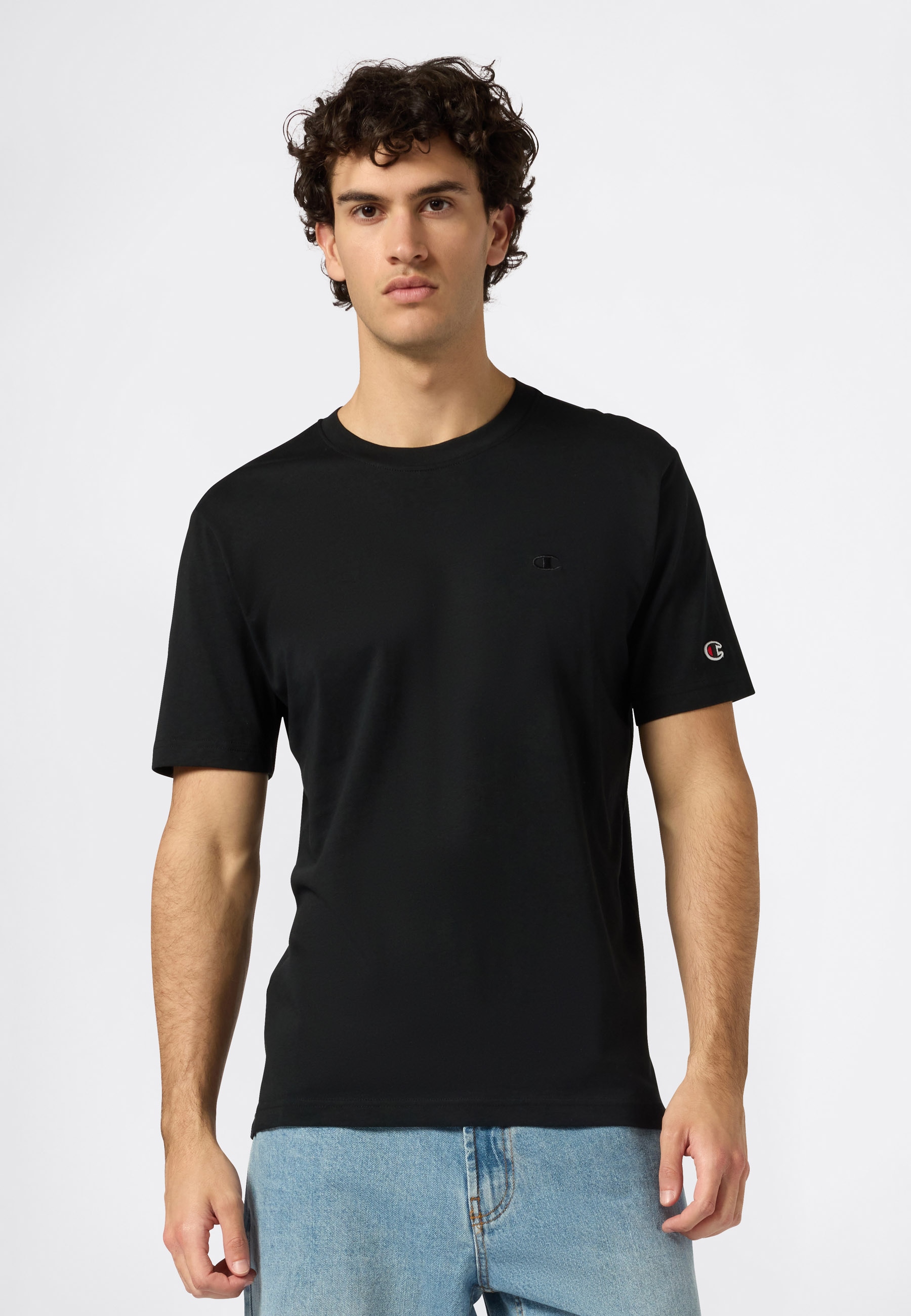 Image of Champion T-Shirt "ICONS TONAL T-Shirt" sportlicher Stil, aus Baumwolle, Kurzarm, komfortabler Sitz