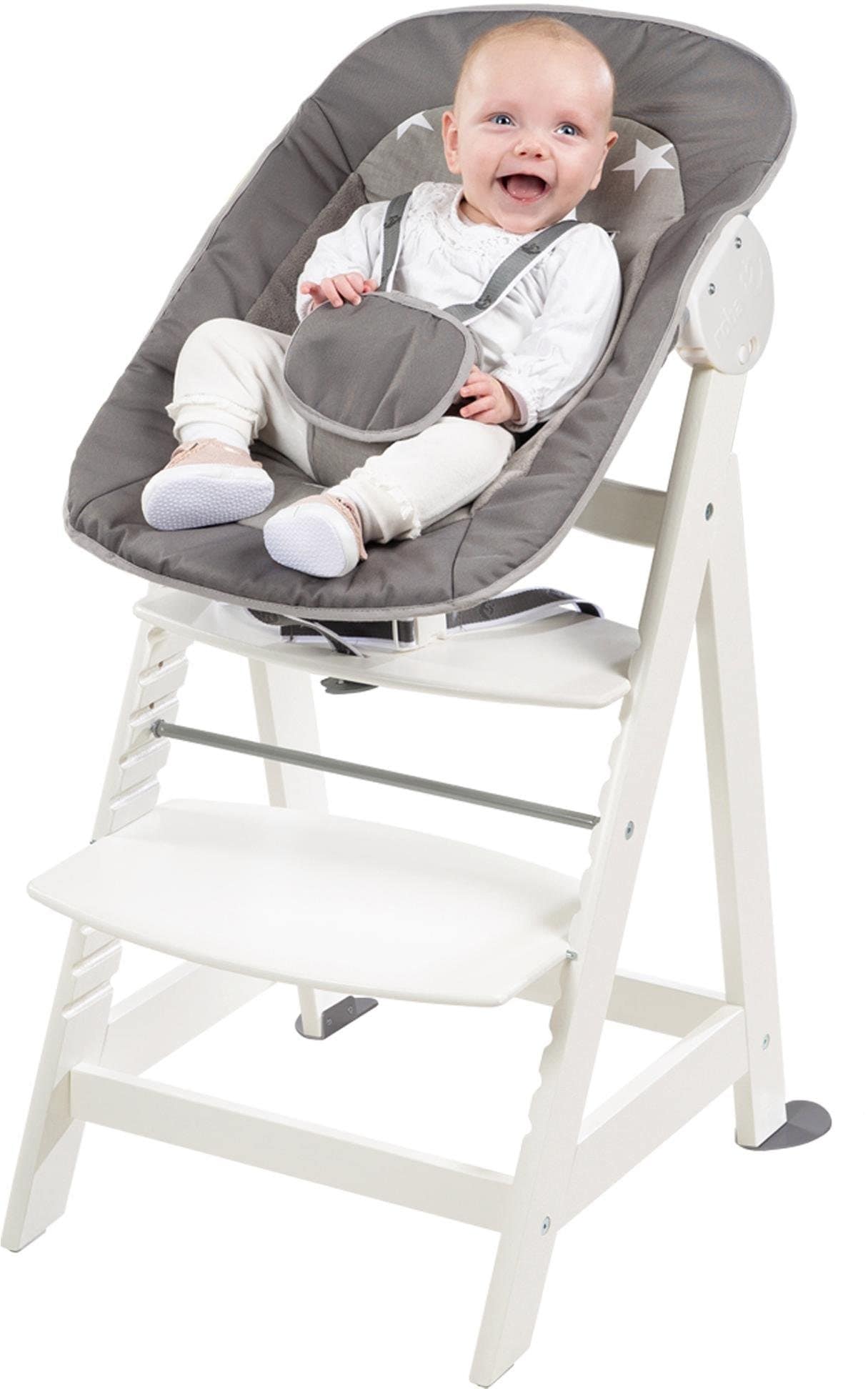 ♕ roba® Hochstuhl »2-in-1 Set Born Up, Little Stars«, mit  Neugeborenen-Aufsatz versandkostenfrei auf