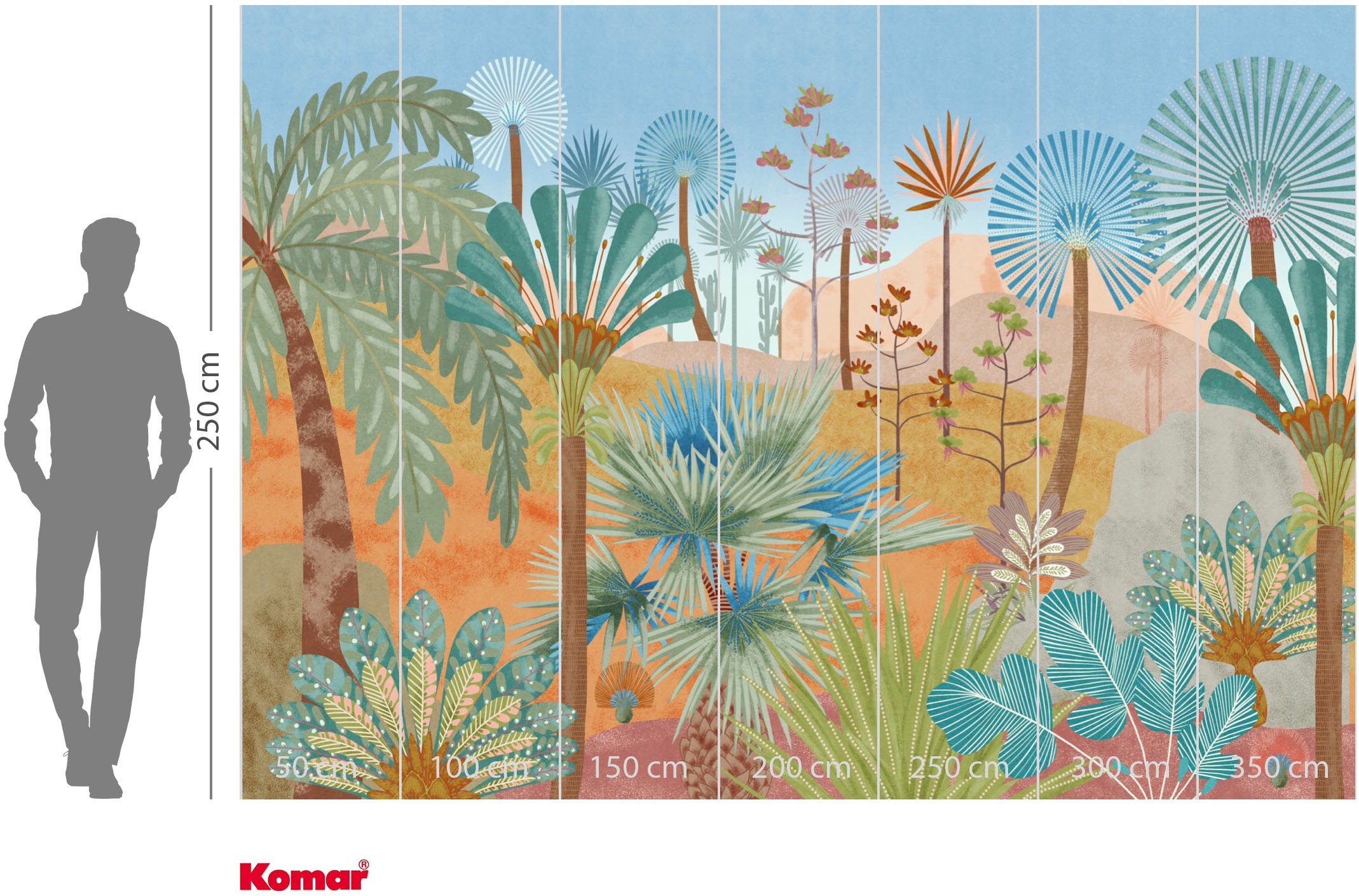 Komar Fototapete »Vlies Fototapete - Colinas - Grösse 350 x 250 cm« Motiv | bedruckt glatt