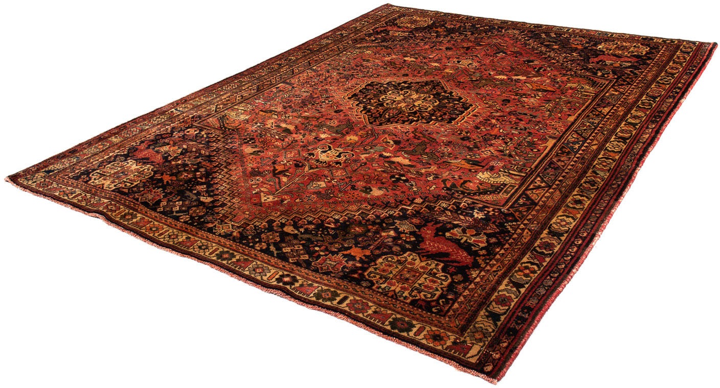 Image of morgenland Orientteppich »Perser - Nomadic - 268 x 205 cm - dunkelrot«, rechteckig, 10 mm Höhe, Wohnzimmer, Handgeknüpft, Einzelstück mit Zertifikat bei Ackermann Versand Schweiz