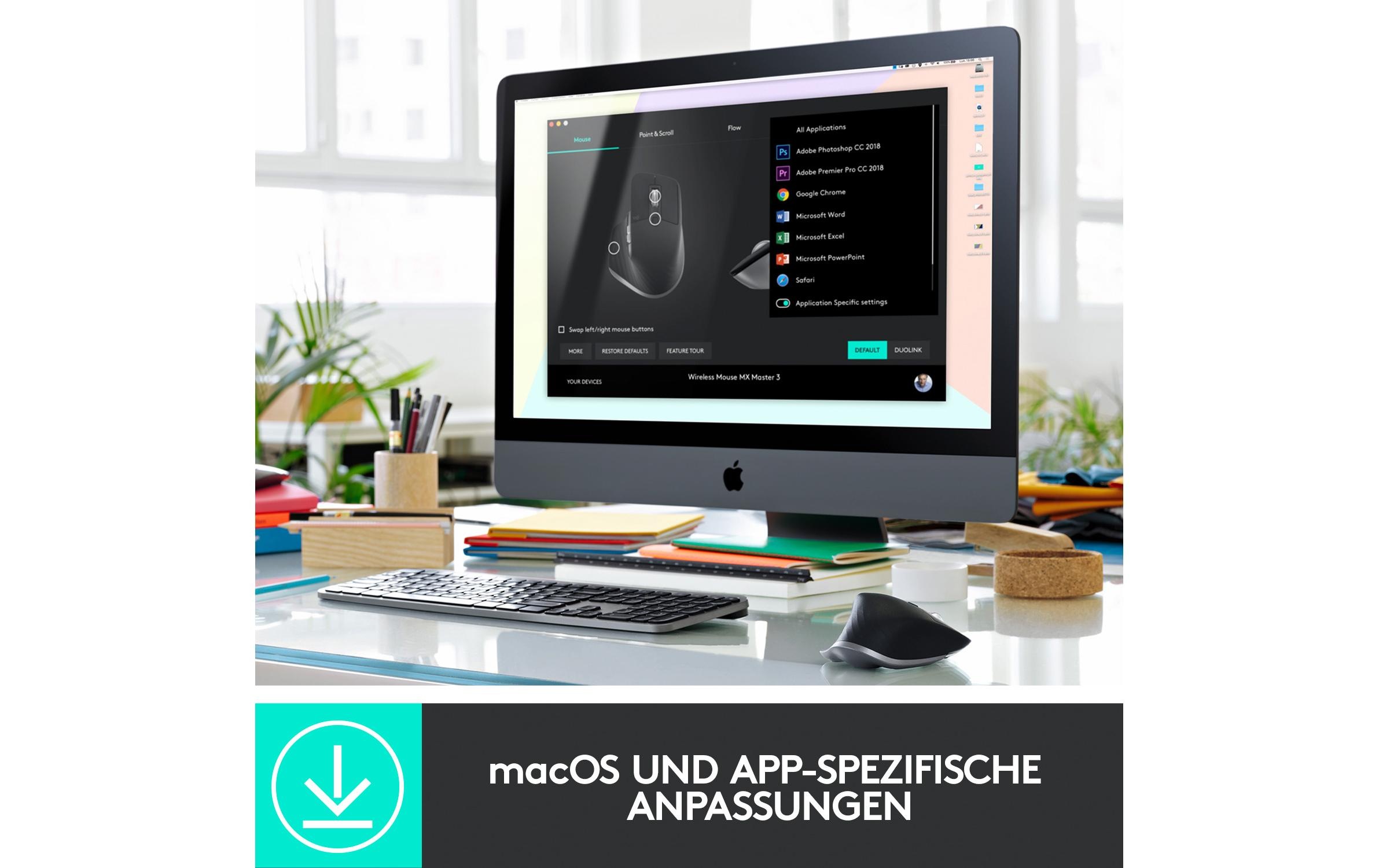 Logitech Maus »Logitech MX Master 3 for Mac«, kabellos
