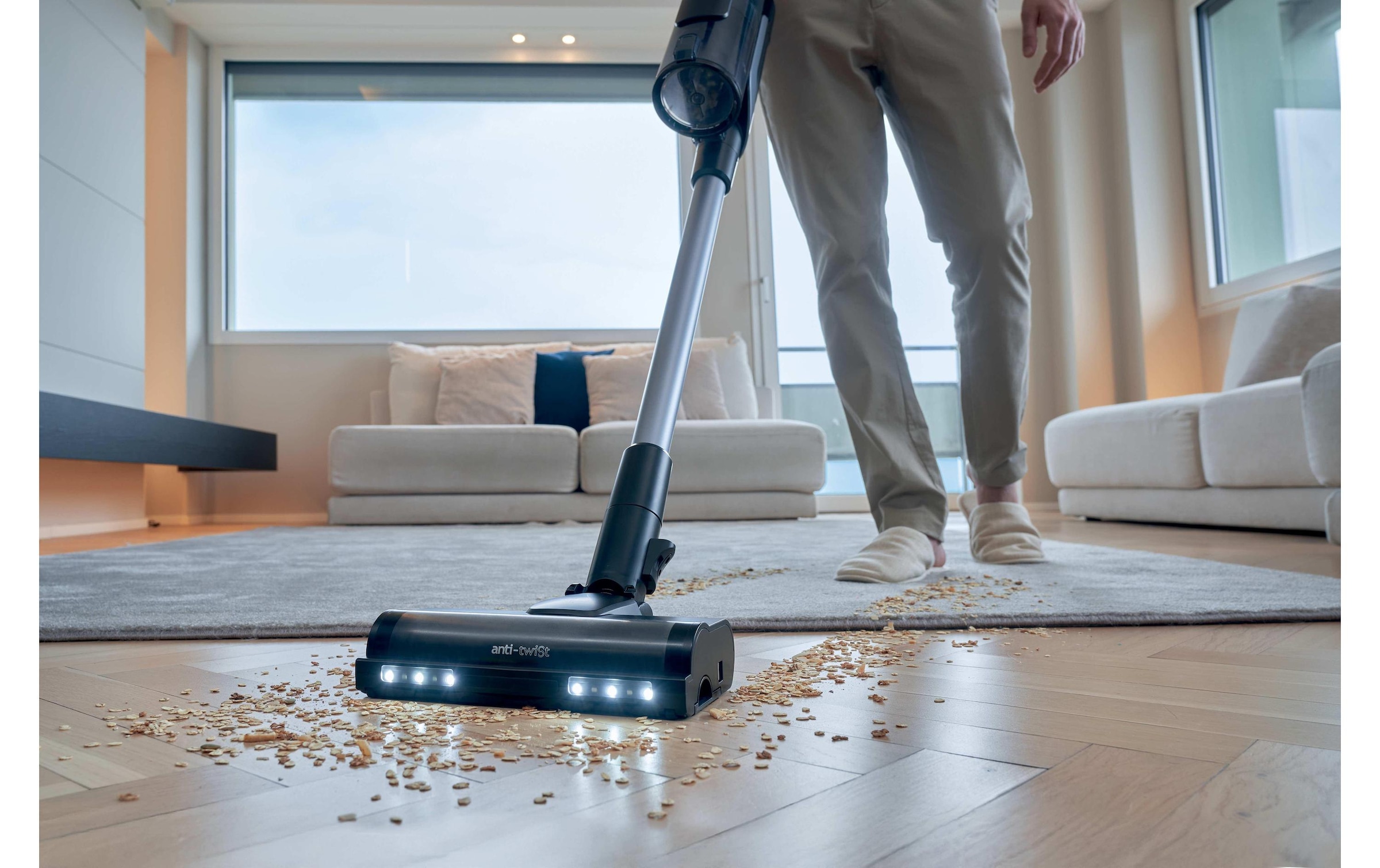Hoover Aspirateur à main et à manche sans fil »HF610H 11« Kabelloser Staubsauger mit intelligenter Bodenerkennung
