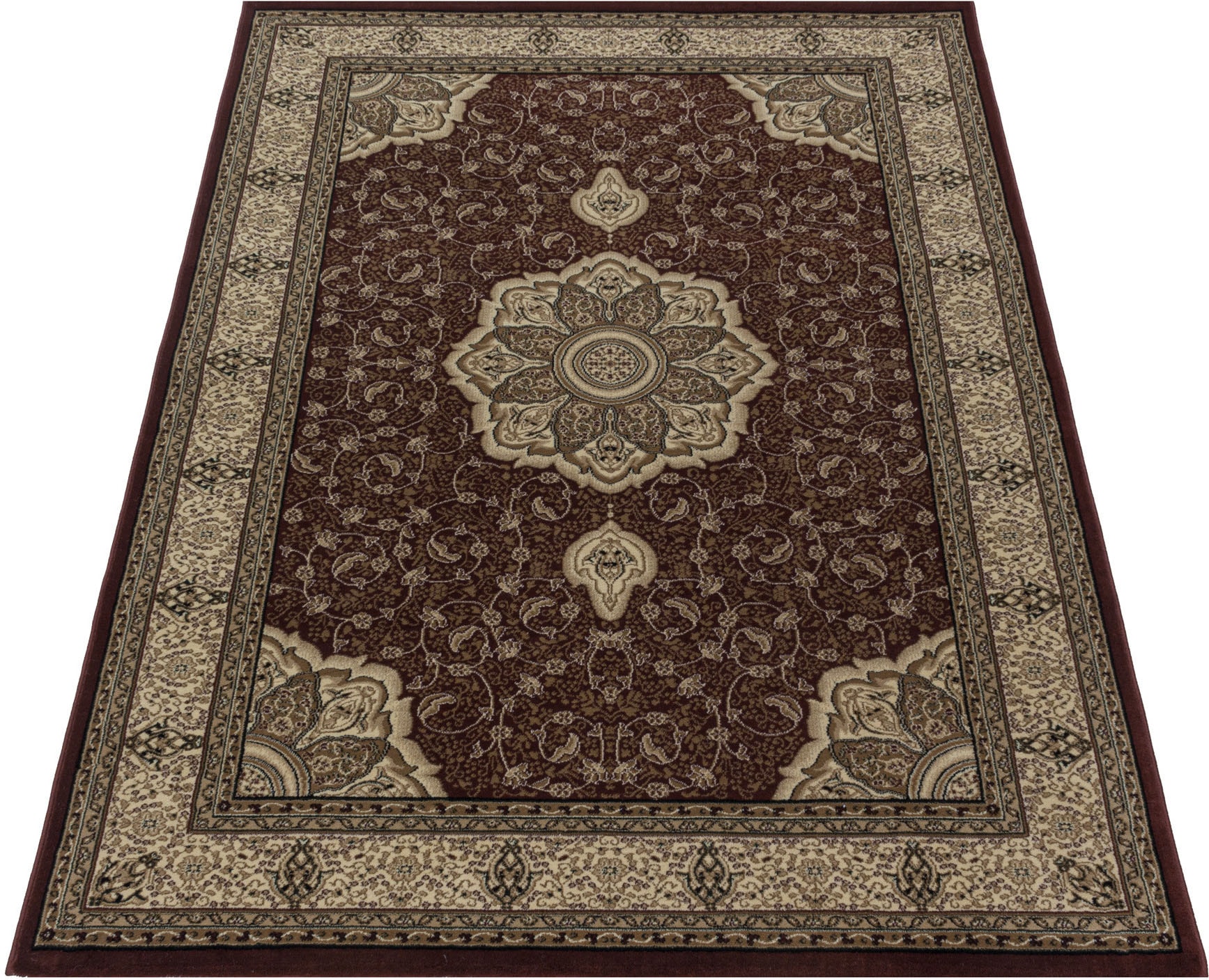 Ayyildiz Teppiche Teppich »KASHMIR 2601«, rechteckig, 10 mm Höhe, Orient Optik, pflegeleicht, robuster Kurzflor, Wohnzimmer