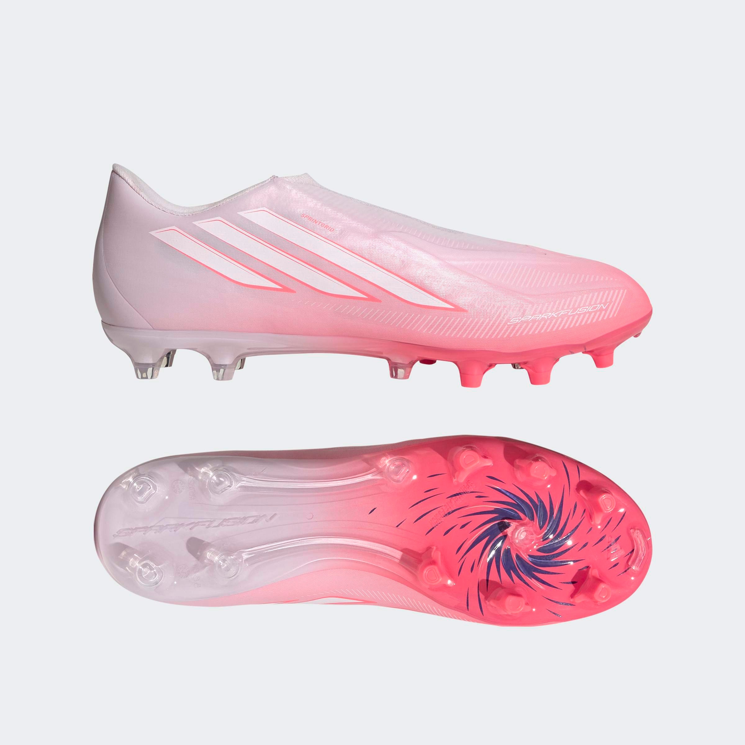 adidas Performance Chaussure de football »F50 SPARKFUSION LEAGUE , FESTE BÖDEN/KUNSTRASEN, SCHNÜRLOS«  Convient pour pelouses et terrains synthétiques