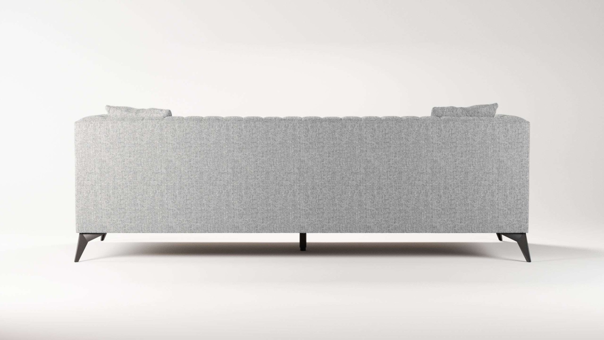 Places of Style 4-Sitzer »MATTHEW elegantes Designsofa, Masse B/T/H: 231/86/74 cm«, XXL, Steppung im Rücken, lose Sitzkissen, incl 2. Zierkissen