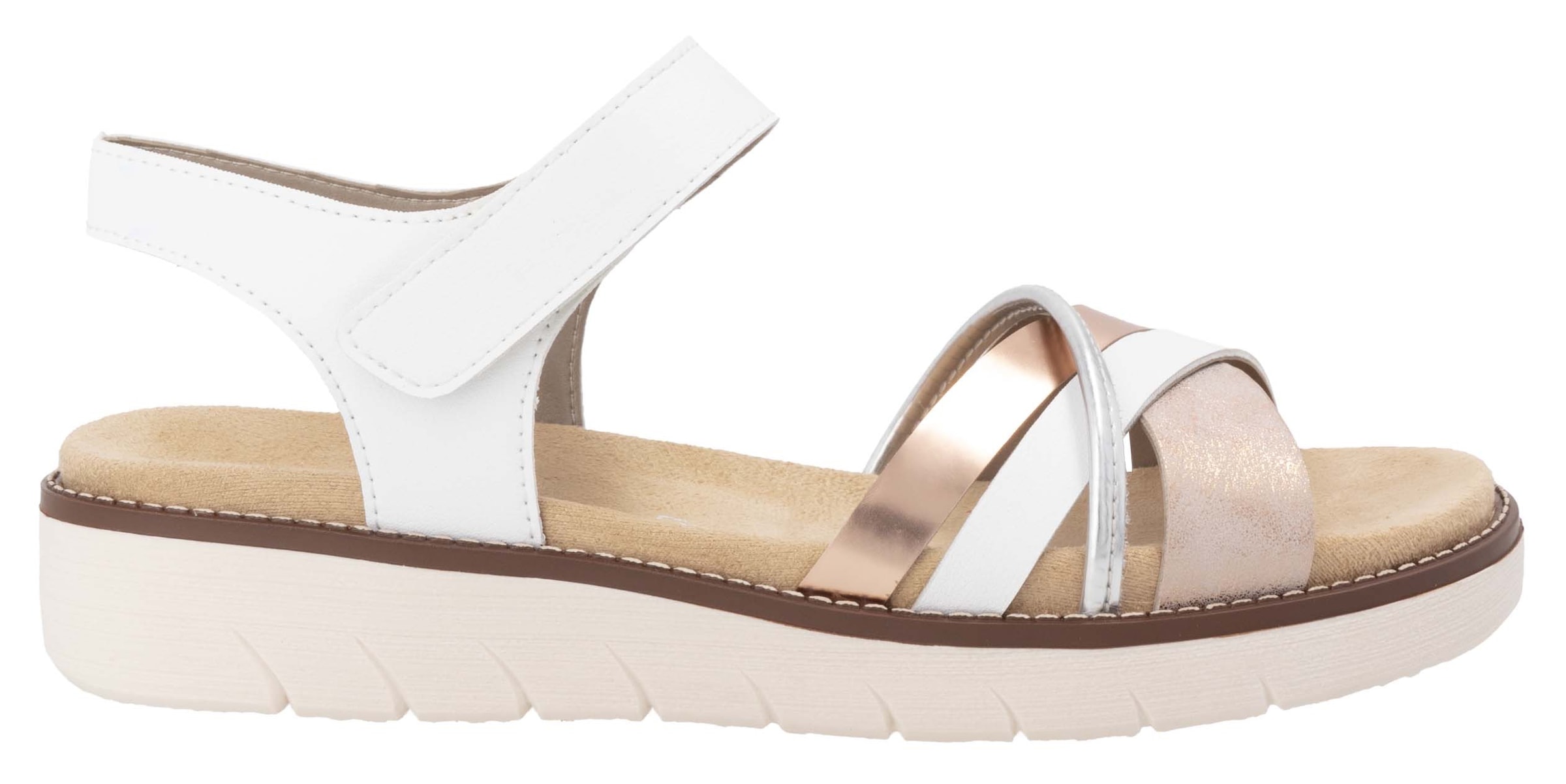 Remonte Riemchensandale  , Keilabsatz, Sommerschuh, Sandalette mit herausnehmbarer Softeinlage