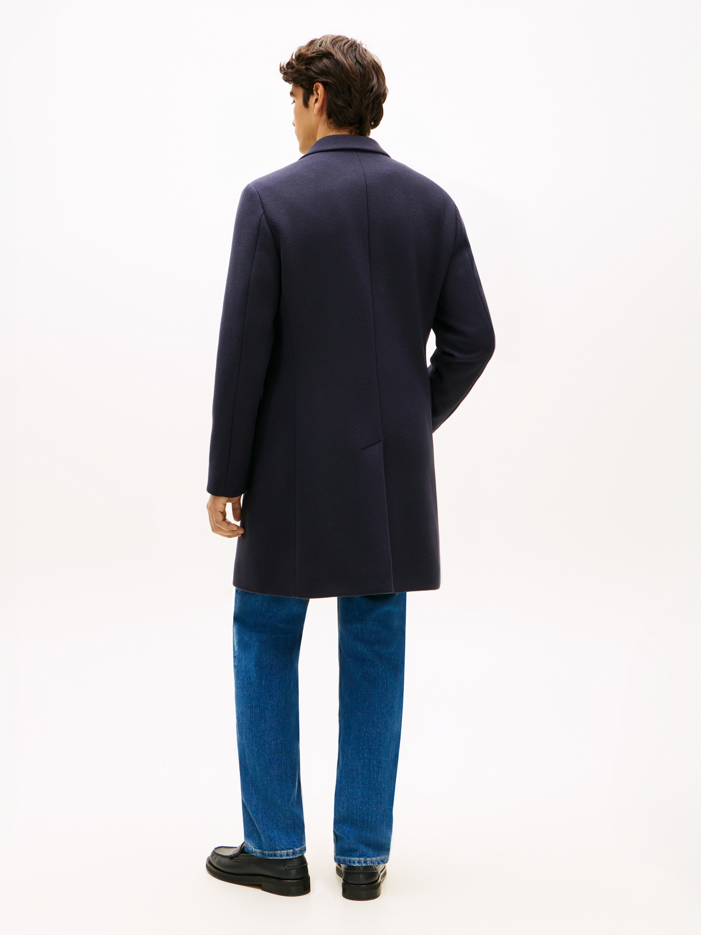 Tommy Hilfiger Manteau en laine »WOOL MIX COAT« Col revers, coupe régulière