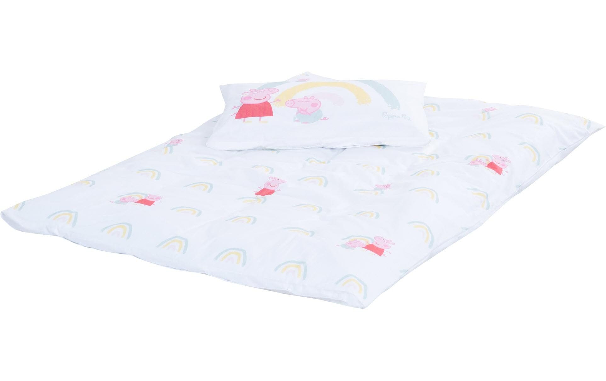 roba® Kinderbettwäsche »Peppa Pig 100 x 135 cm + 40 x 60 cm«