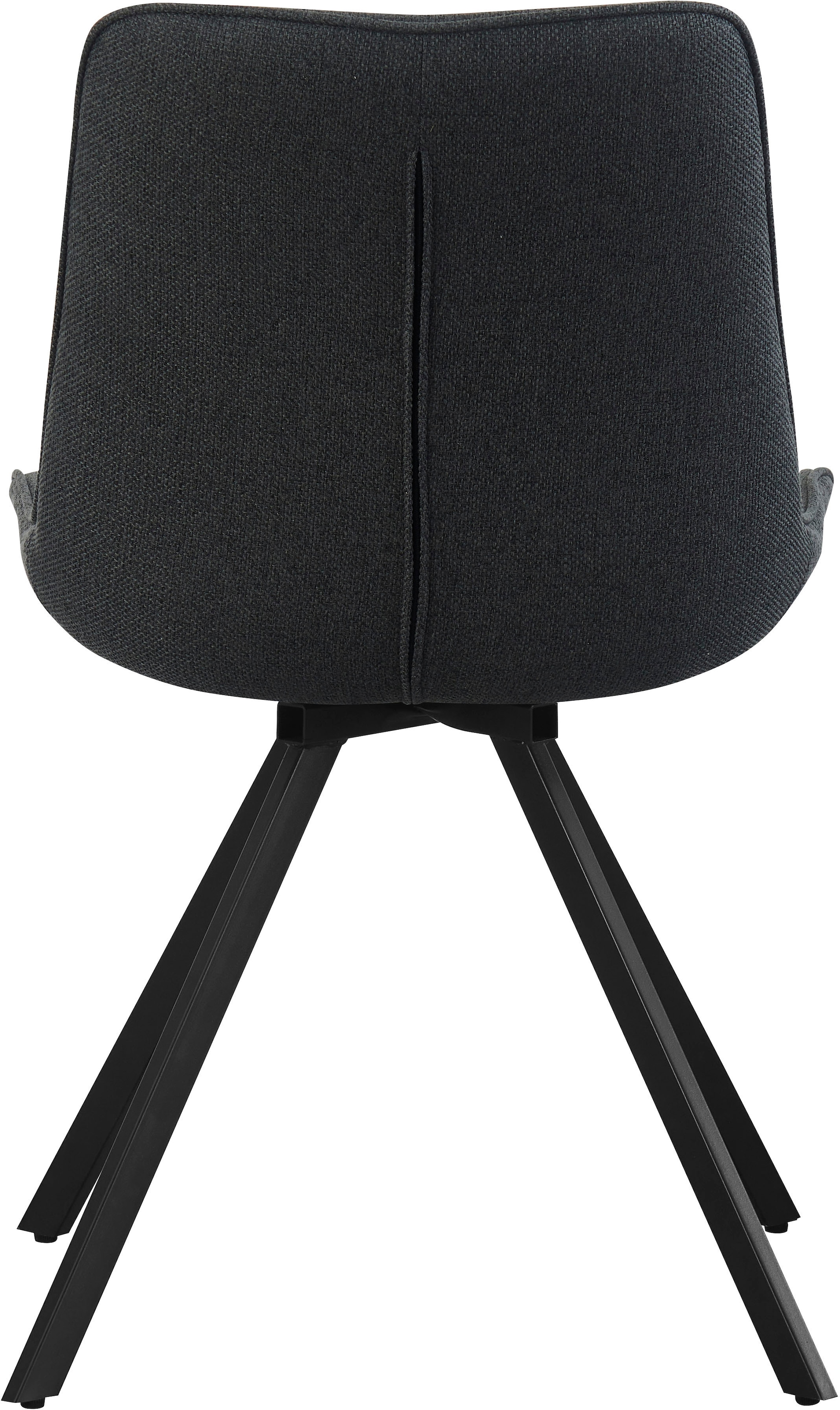 Home affaire Chaise pivotante »INUVIK, 2er Set, mit Metallgestell in matt schwarz« (Set) 2 cuisin verschiedenen Farben, Belsatbarkeit pro Stuhl 120 kg