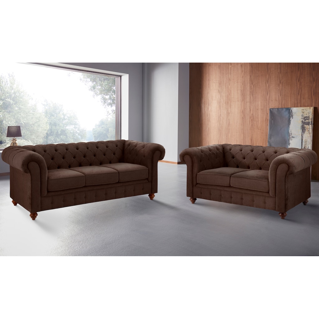 Home affaire Sitzgruppe »Chesterfield«, (2 tlg.)