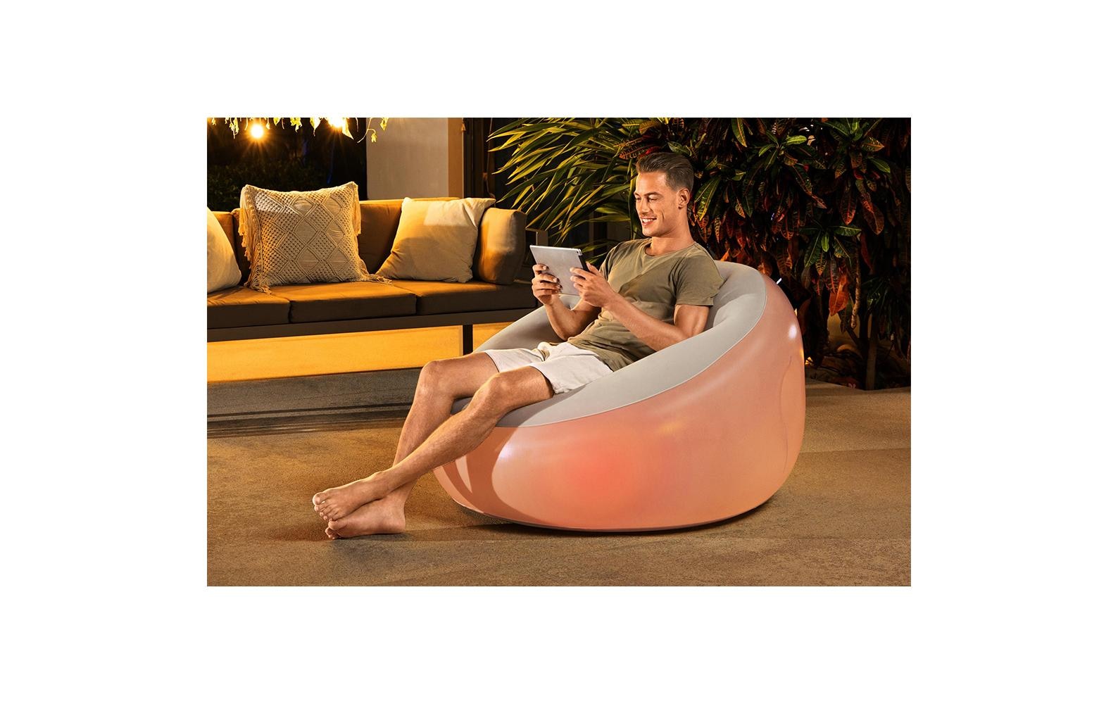 Bestway Luftsessel »Inflate LED Air 102 x 97 cm«