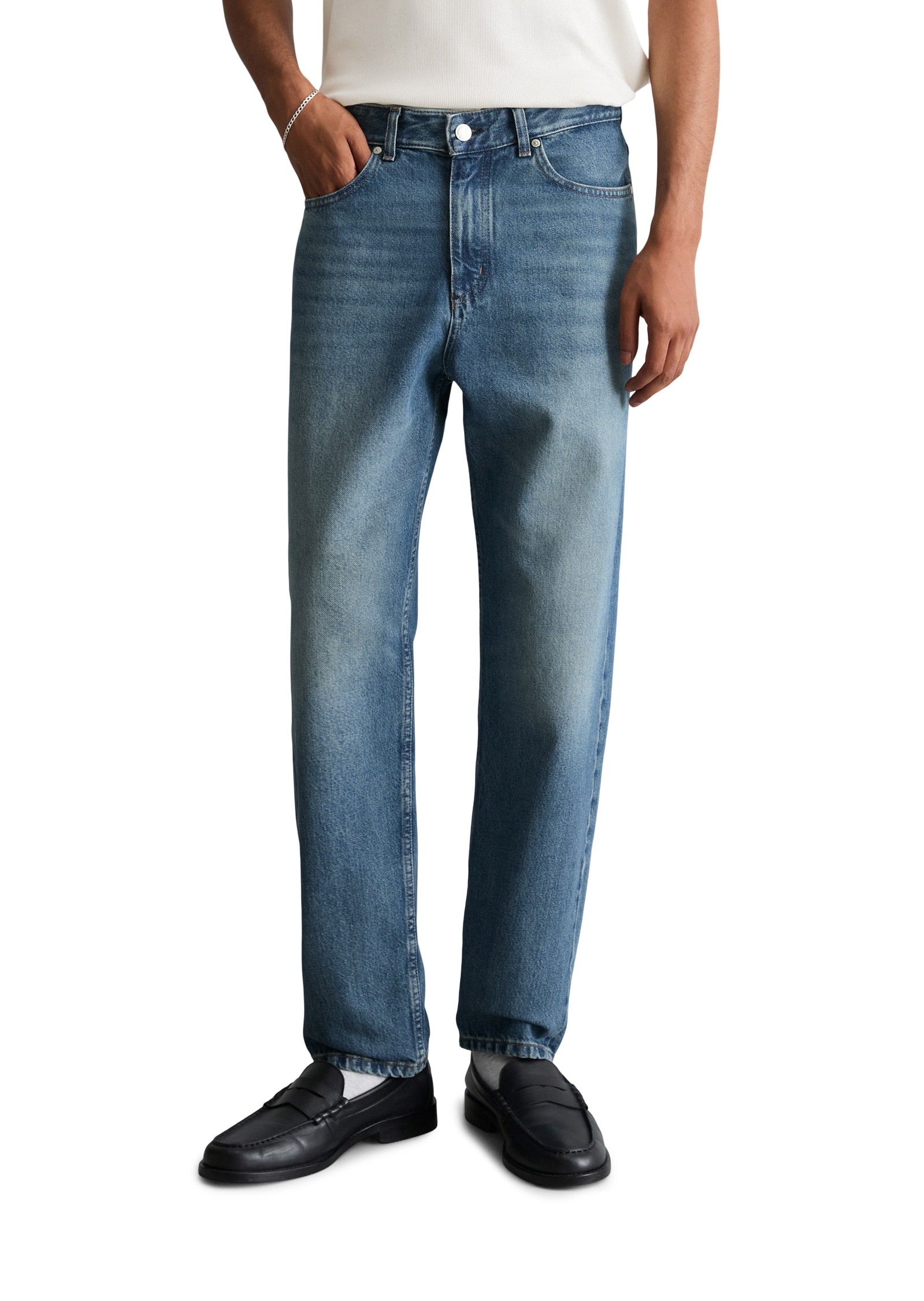 Image of Marc OPolo DENIM Tapered-fit-Jeans Model Runne tapered aus reiner Bio-Baumwolle