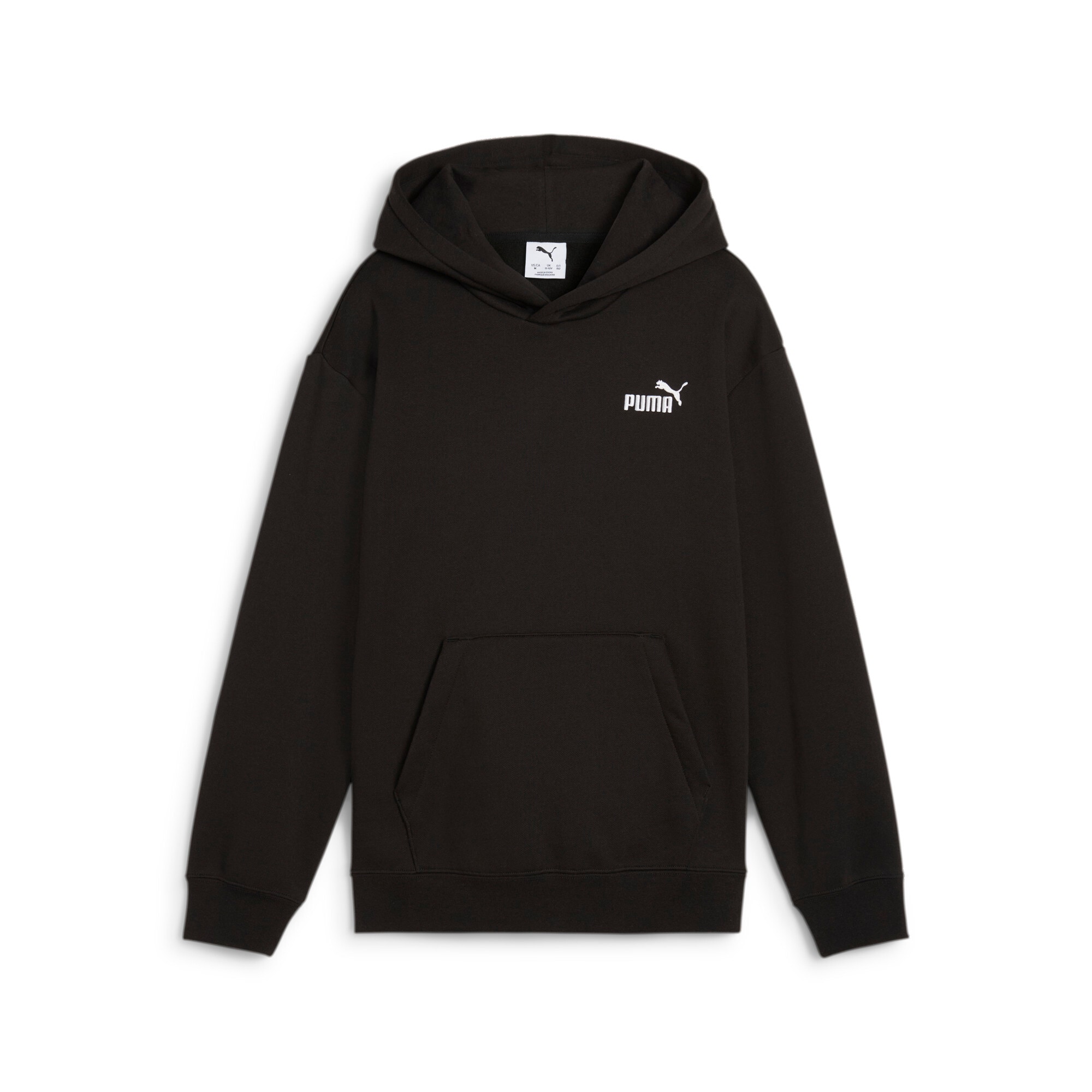 Image of PUMA Kapuzensweatshirt "ESS SMALL NO. 1 LOGO RELAXED HOODIE FL B", mit Kapuze, Rundhalsausschnitt, Ärmellänge lang, für Jugendliche
