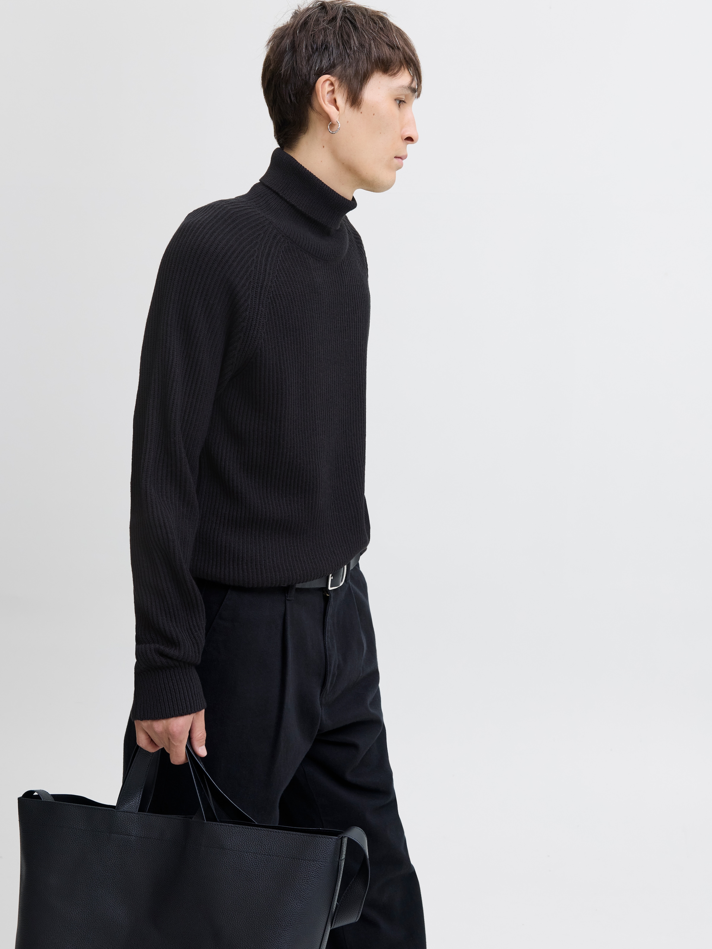 Jack & Jones Pull à col roulé »JJPANNEL KNIT ROLL NECK AW25«