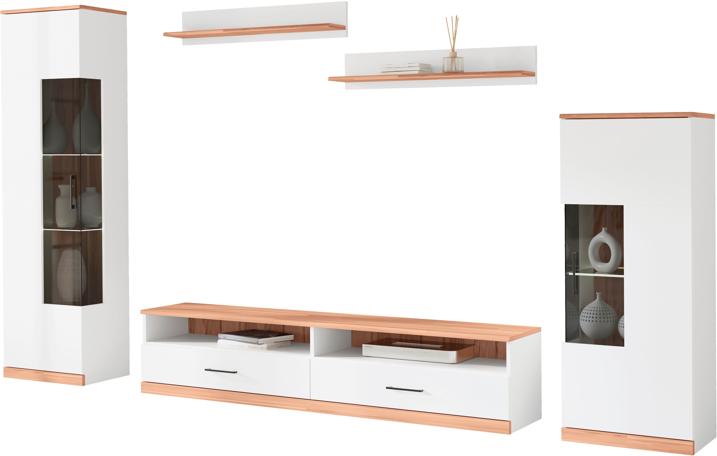 Home affaire Meuble mural »Ribe Wohnwand Set-5 St.« Set, 5 cuis tlg.