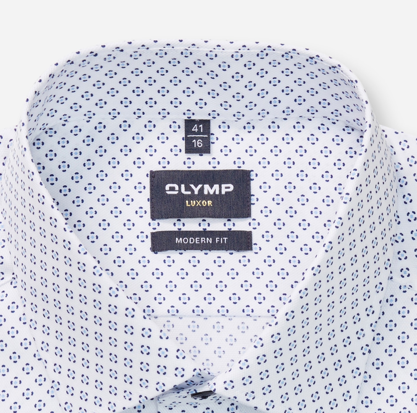 OLYMP Chemise à manches longues »Luxor modern fit« modern fit, Businesshemd, gemustert, New-Kentkragen