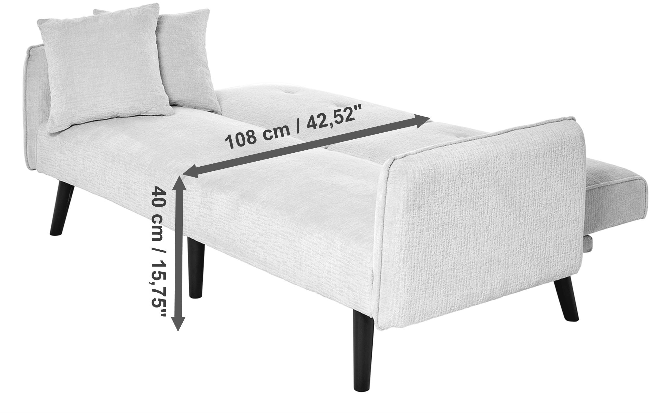 Jahnke Schlafsofa »CHILLAX DOT« mit Relax-und Schlaffunktion, inkl. Kissen, Breite 191 cm