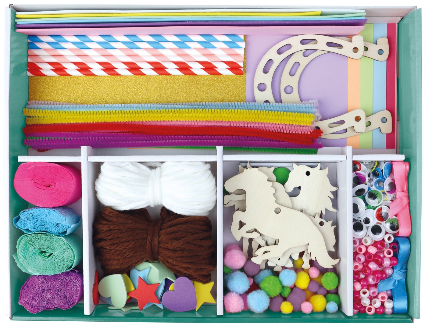Lena® Set créatif »Bastelkoffer Pferde, Premium«