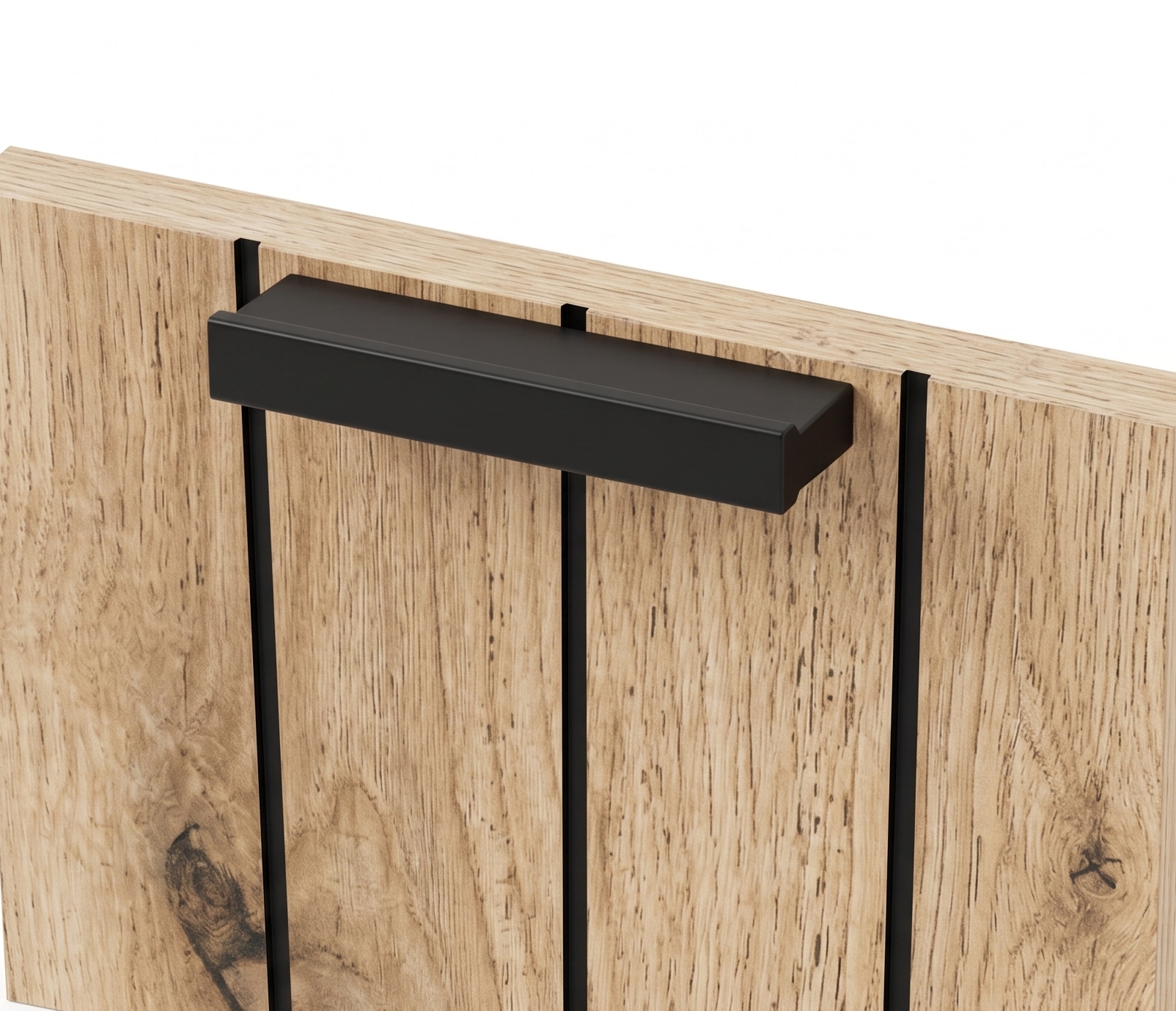 GOODproduct Waschbeckenunterschrank »Baltrum« Breite 60 cm dekorative Lamellenoptik