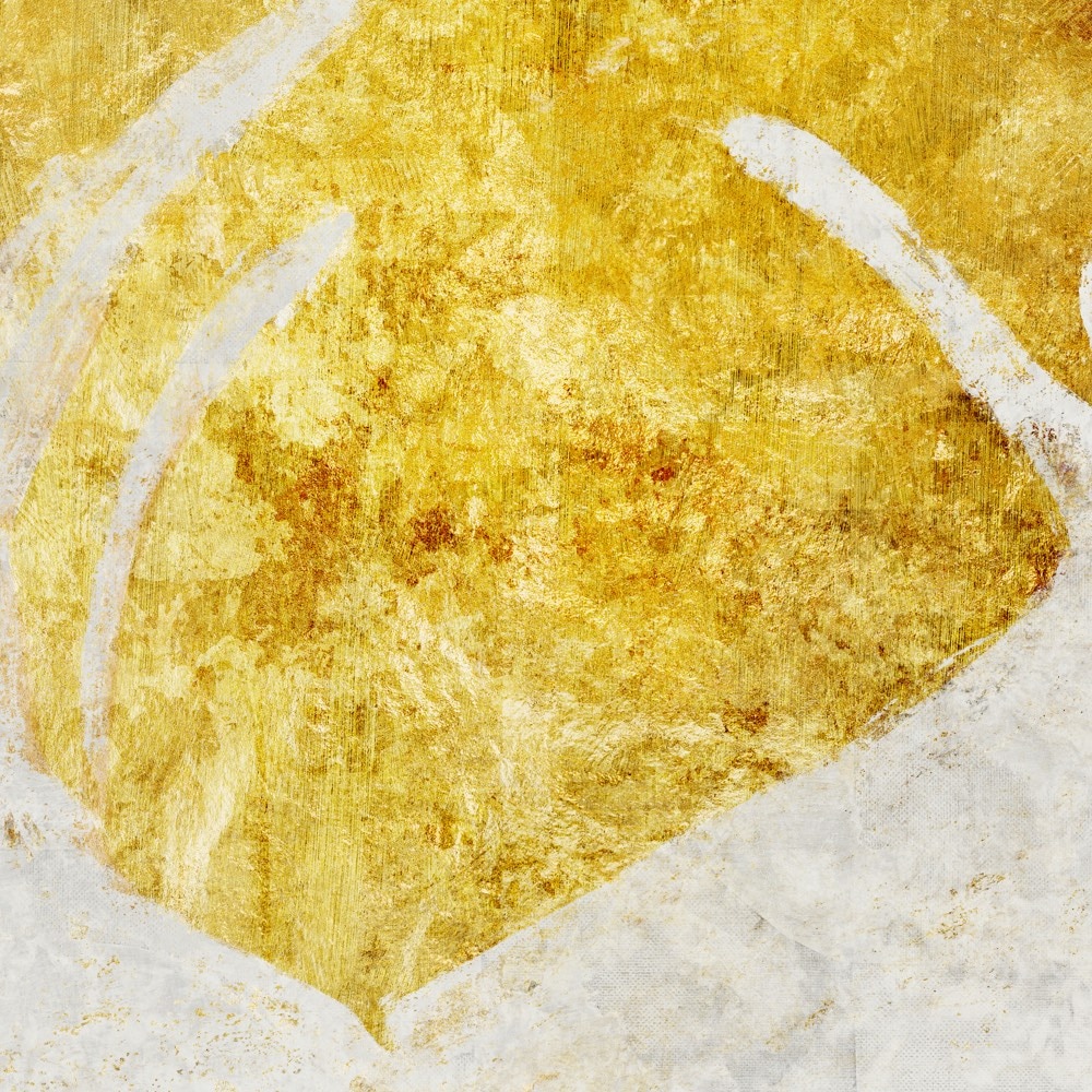 Komar Fototapete »Vlies Fototapete - Golden Monstera - Grösse 300 x 250 cm« Motiv | bedruckt glatt