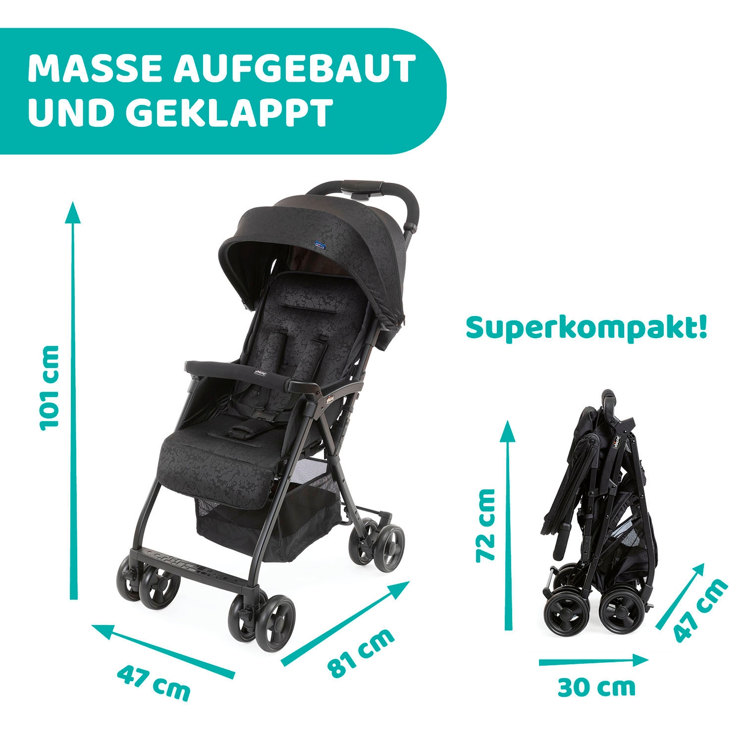 Chicco Sportbuggy »Ohlala 3«, inklusive Regenschutz