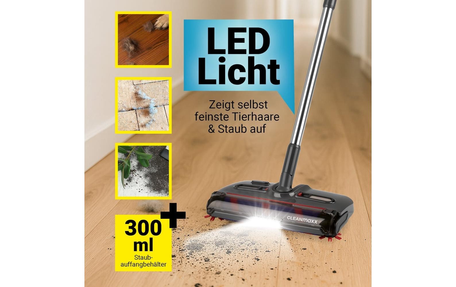 CLEANmaxx Akkubesen »15 W, USB-C, LED«