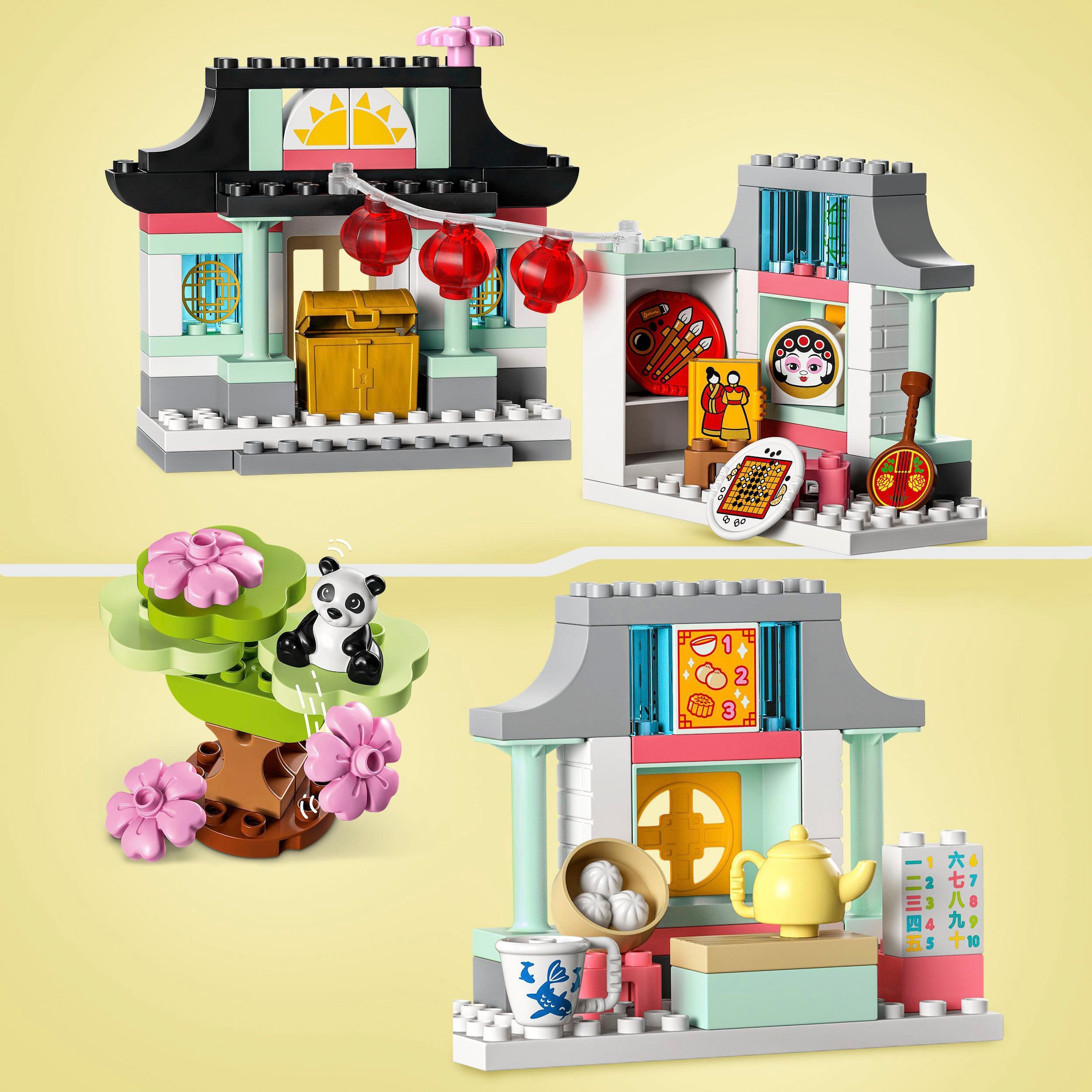 LEGO® Konstruktionsspielsteine »Lerne etwas über die chinesische Kultur (10411), LEGO® DUPLO Town«, (124 St.), Made in Europe