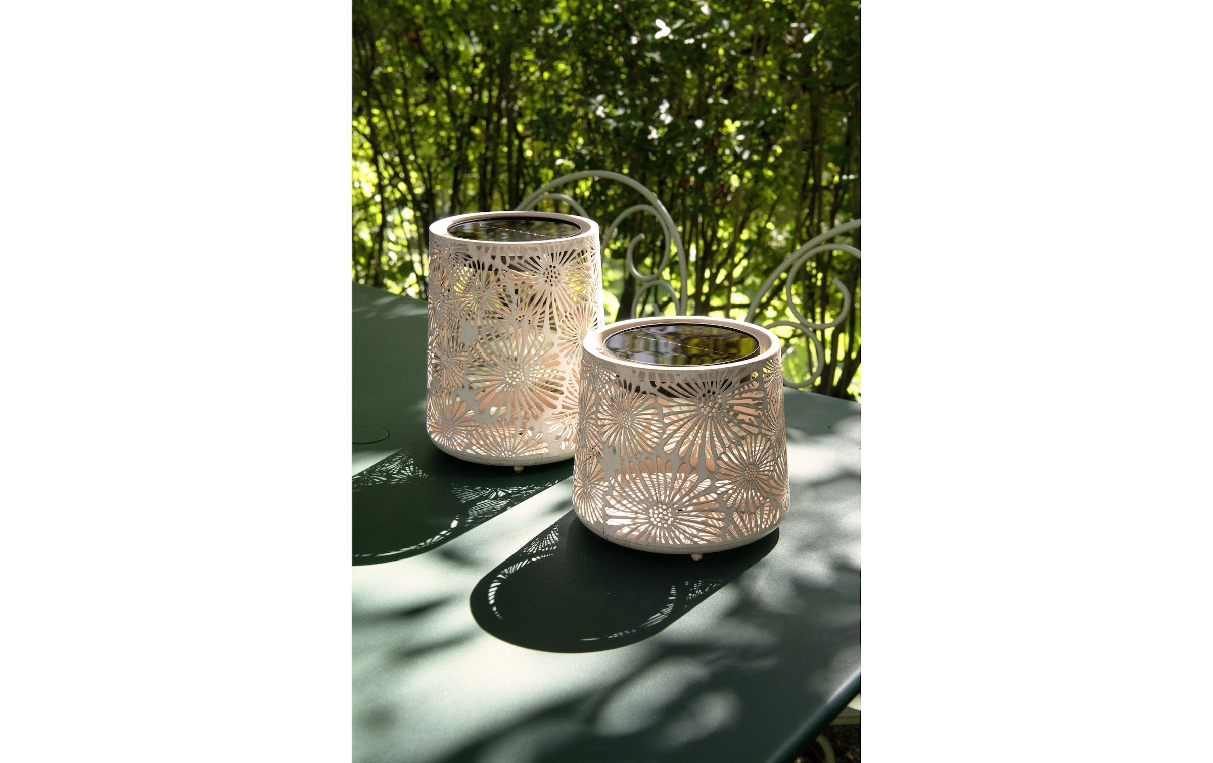 STT Laterne »Antic Mini Blossom« Dekorative Solar-Laterne mit Dämmerungsschalter