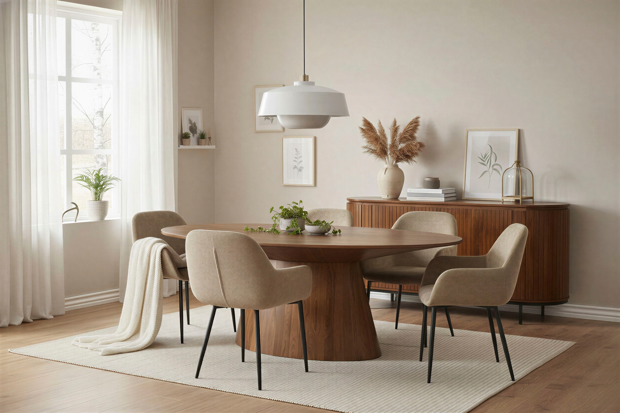 SIT Sideboard »Newcastle aus massivem Mangoholz mit Lamellenfront & 4 Türen« 1 Stk. tlg. 4 Türen, 8 Fächer & zarte Lamellenfront aus Mangoholz