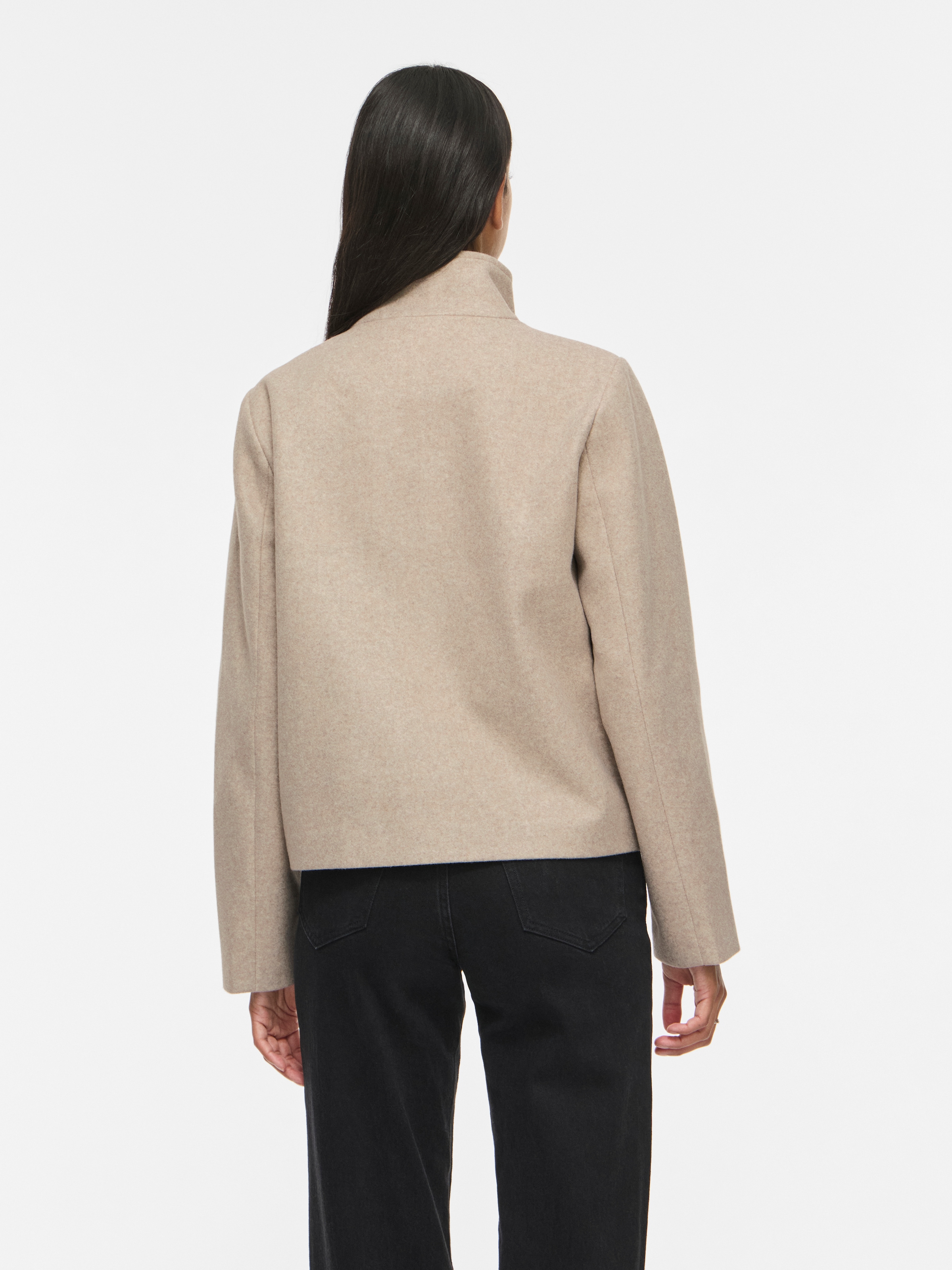 Vila Kurzjacke »VICLAUDIA L/S HIGH NECK SHORT JKT- NOOS« Kunstfaser