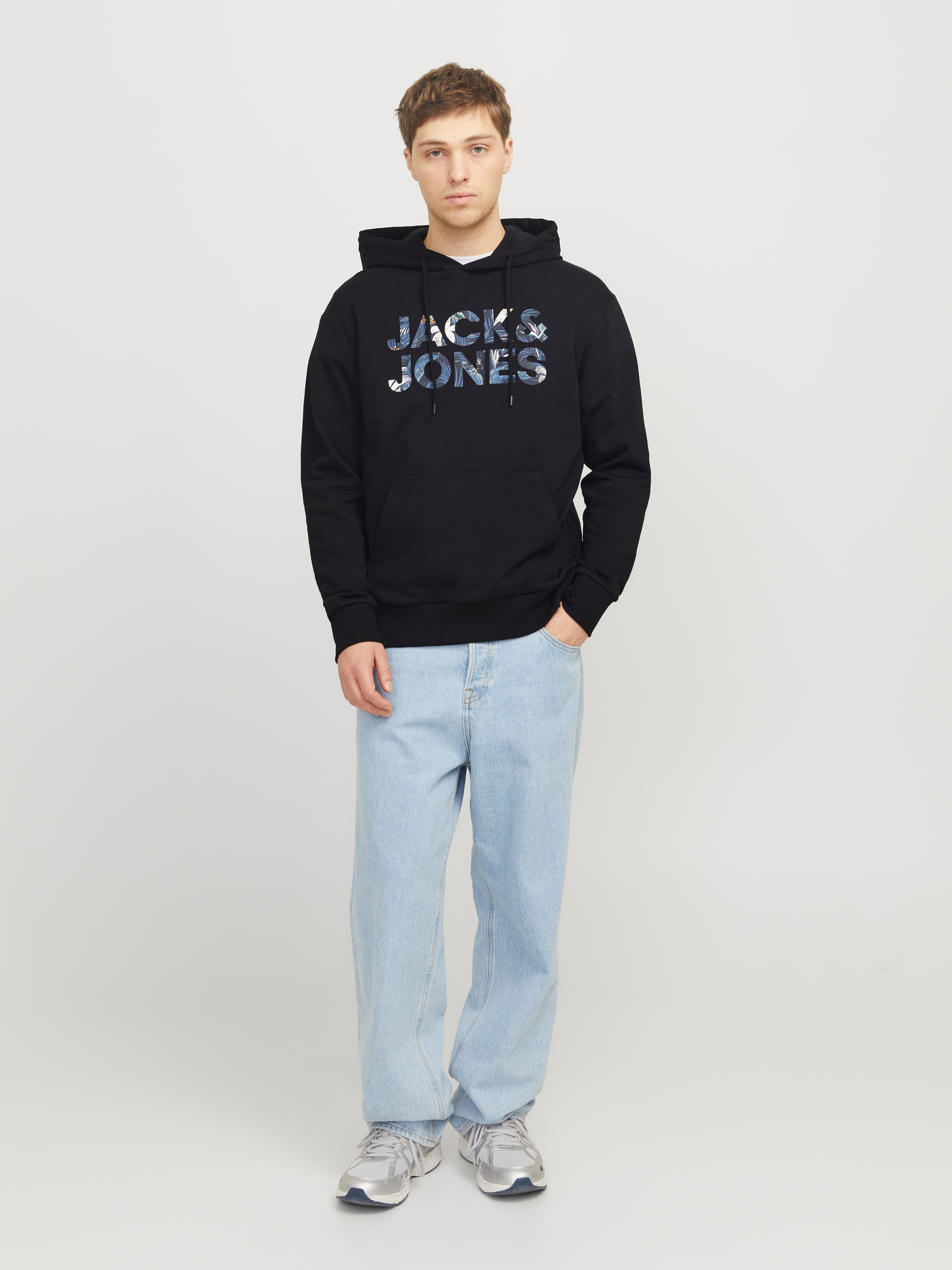 Jack & Jones Kapuzensweatshirt »JJEBRYAN CORP LOGO SWEAT HOOD NOOS«, mit Logo Druck