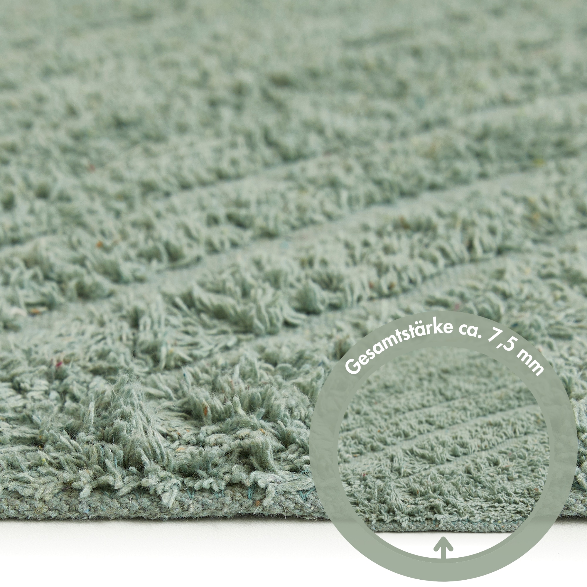 Andiamo Badematte »Havanna, 50x80 cm« Höhe 7,5 mm fussbodenheizungsgeeignet | schnell trocknend Badteppich, Uni Farben, Hoch-Tief Effekt, verschiedene Designs