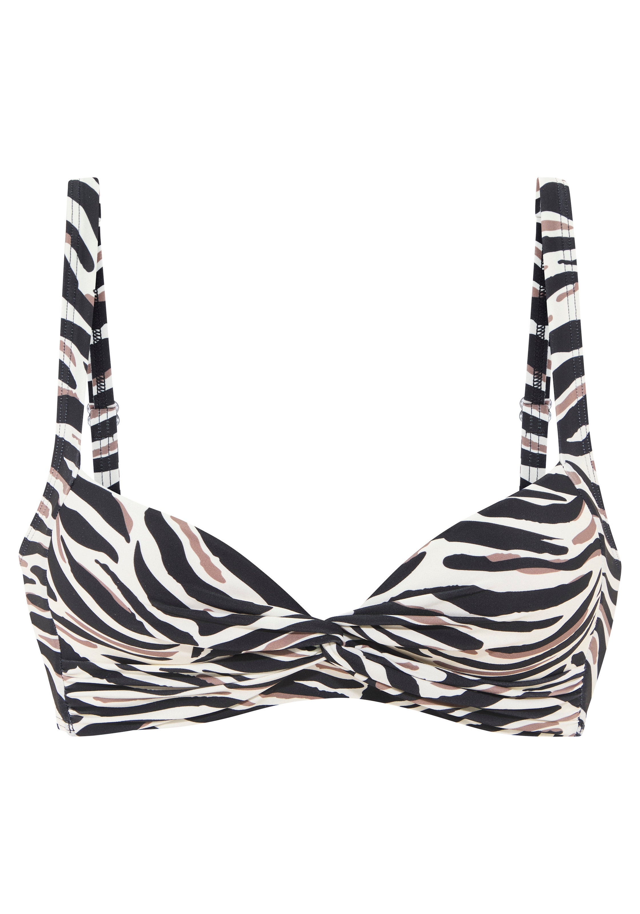 Image of LASCANA Bustier-Bikini-Top "Debbie" mit abstraktem Animal-Print