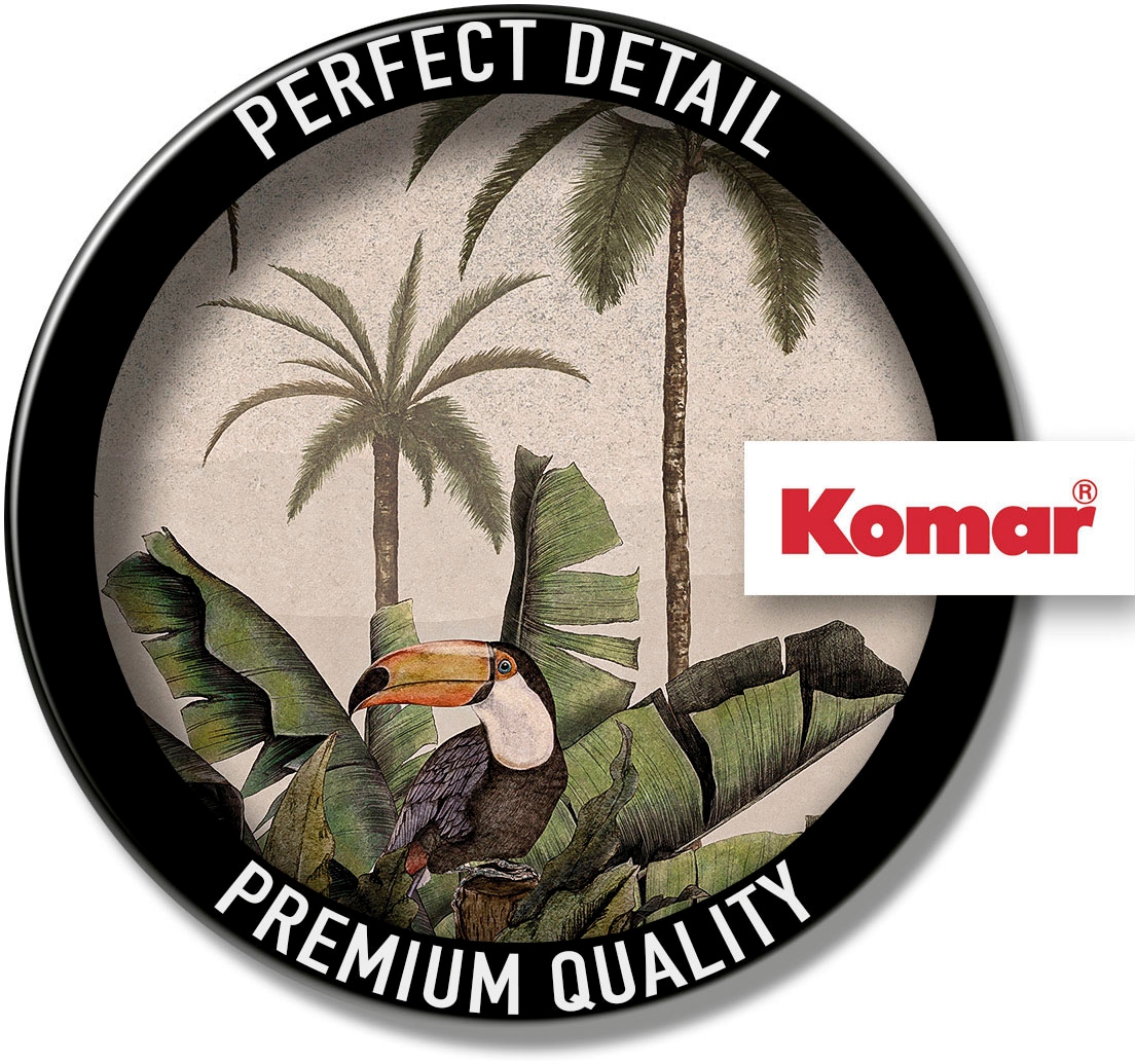 Komar Fototapete »Digitaldruck Vlies - Tiger Jungle - Grösse 400 x 250 cm«, bedruckt, Wohnzimmer, Schlafzimmer