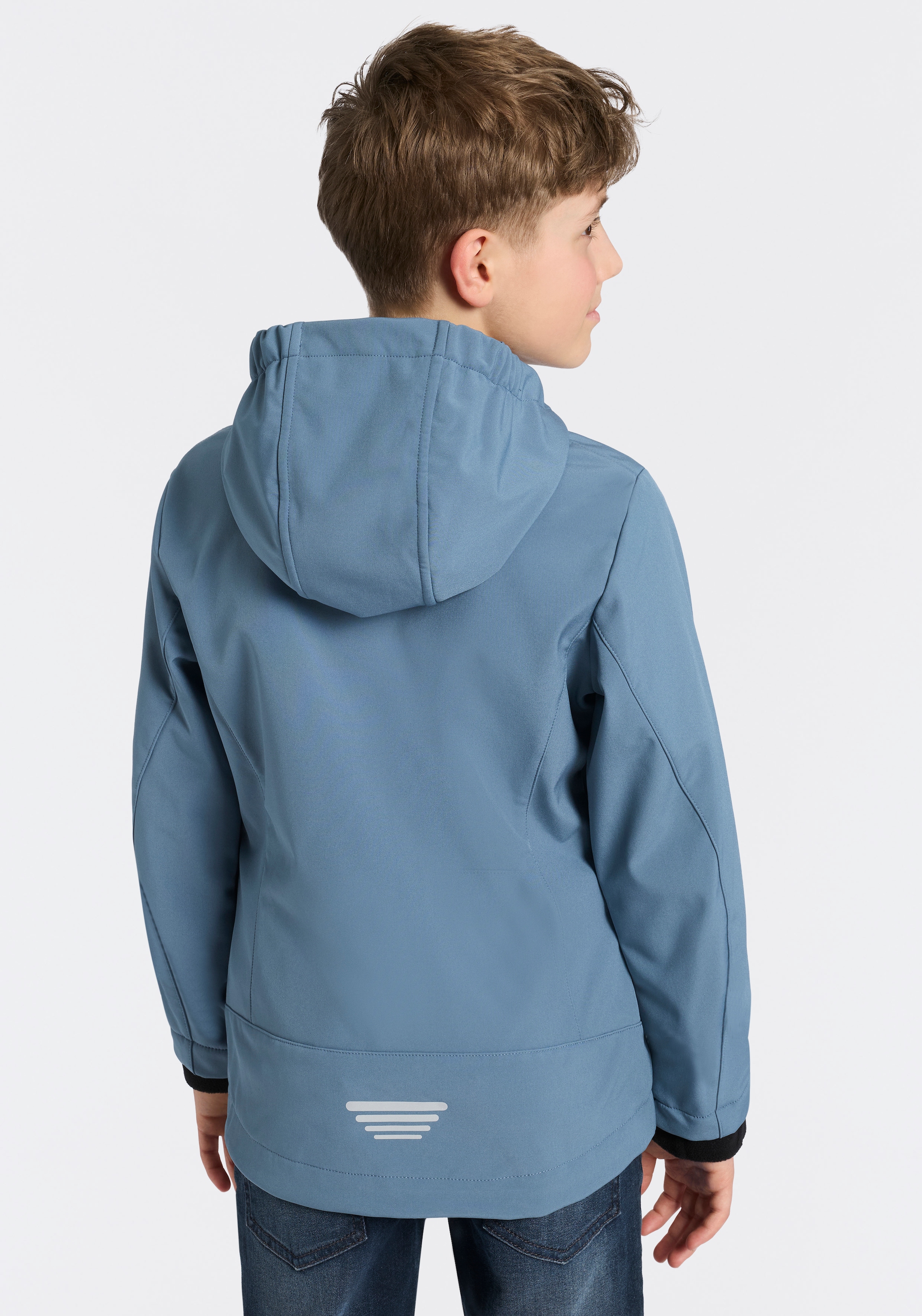 CMP Veste softshell »KID G JACKET FIX HOOD für Kinder43405465« mit Kapuze Atmungsaktiv & Wasserabweisend & Windabweisend ,Übergangsjacke