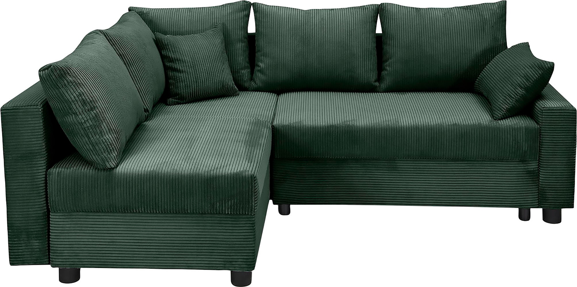 COLLECTION AB Ecksofa »Parma L-Form«, mit Schlaffunktion und Bettkasten, inklusive Kissen, Bonellfederkern